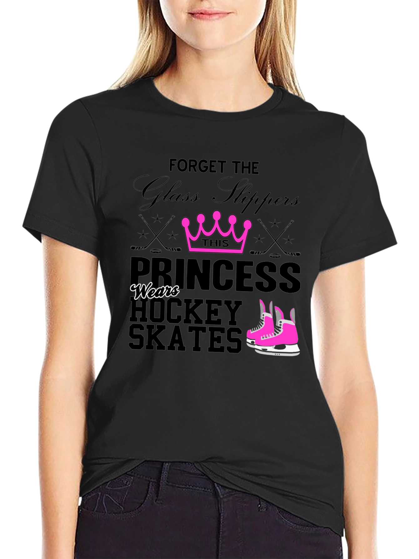 Hockey Princess T-Shirt - Forget Glass Slippers