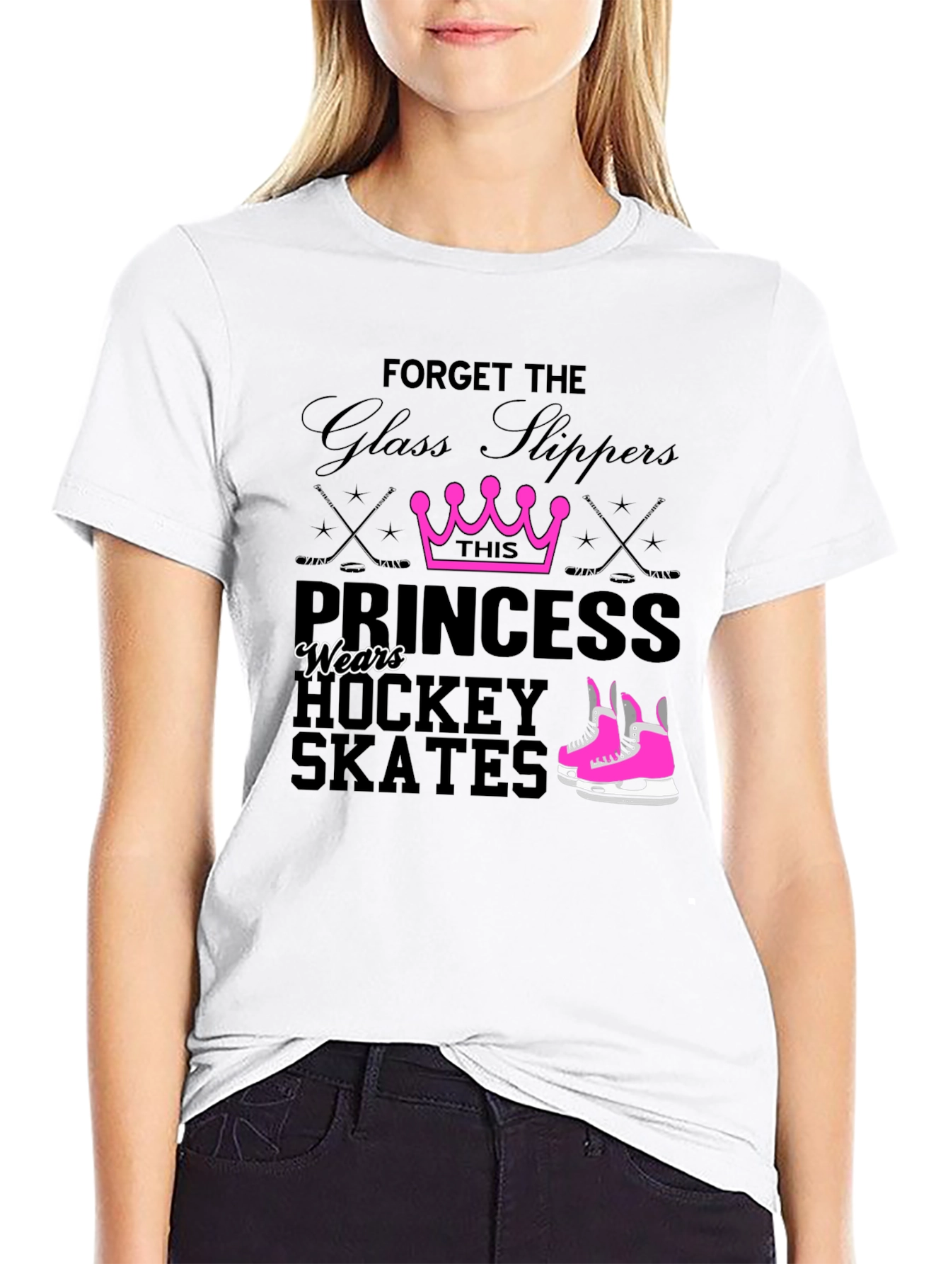 Hockey Princess T-Shirt - Forget Glass Slippers