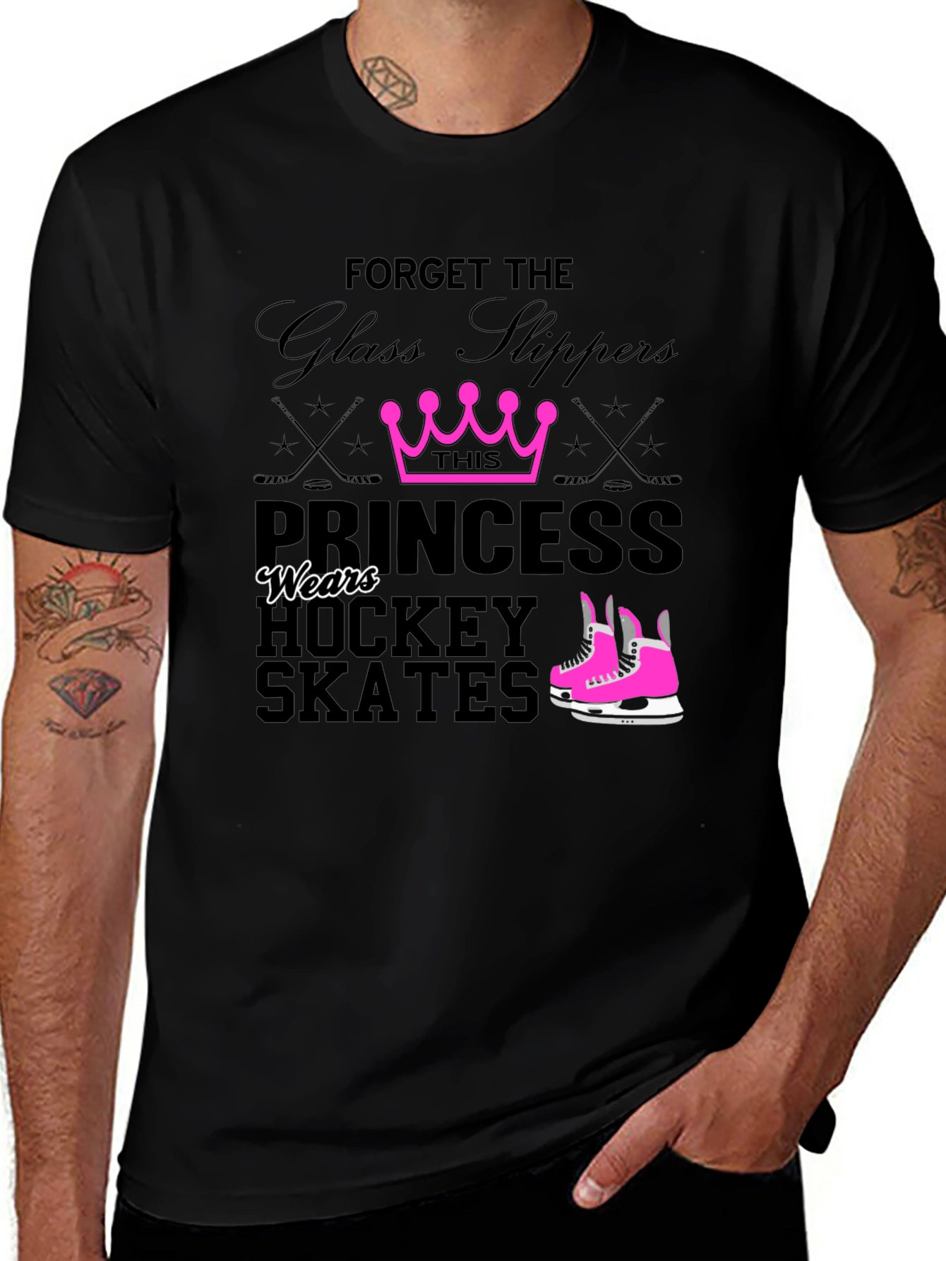 Hockey Princess T-Shirt - Forget Glass Slippers