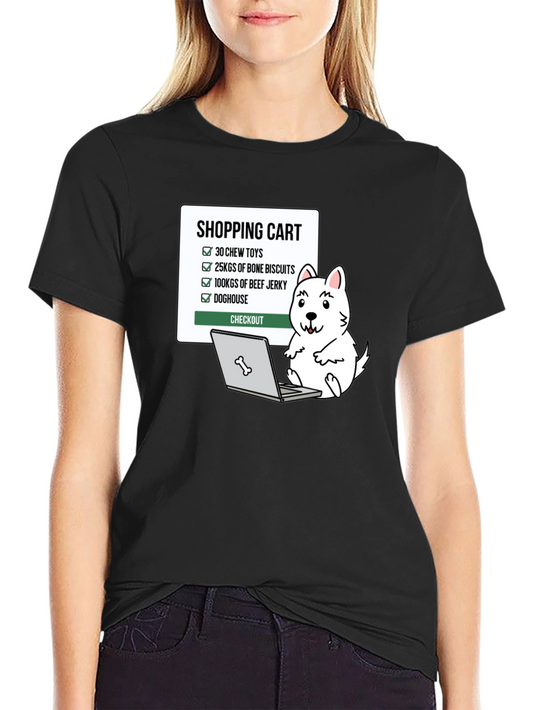 Dog Lover Shopping Cart T-Shirt