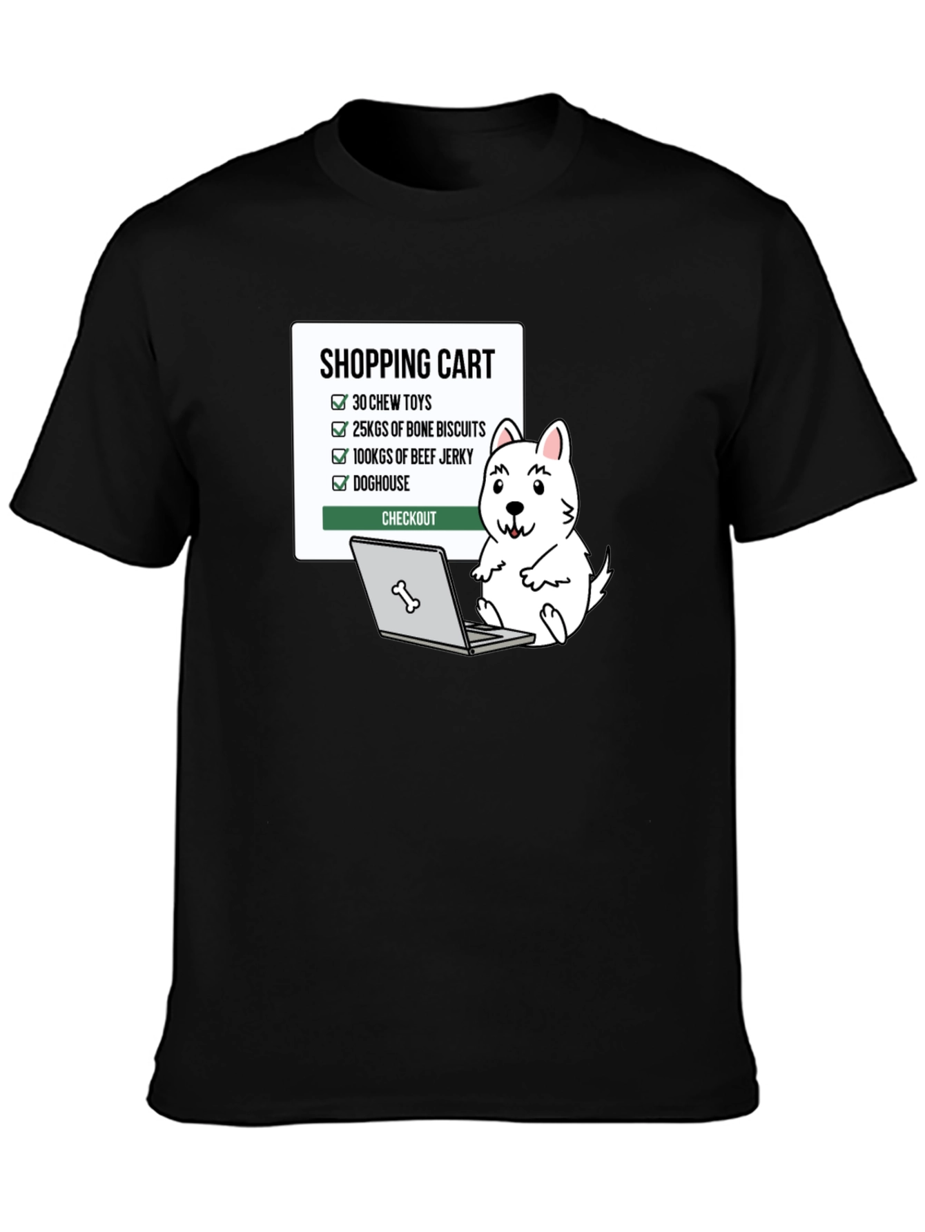 Dog Lover Shopping Cart T-Shirt