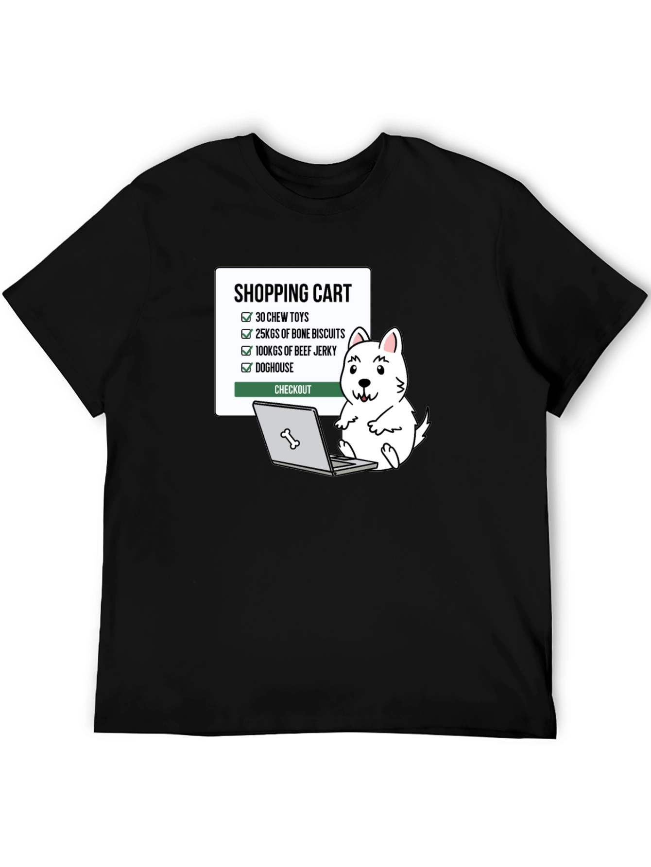 Dog Lover Shopping Cart T-Shirt