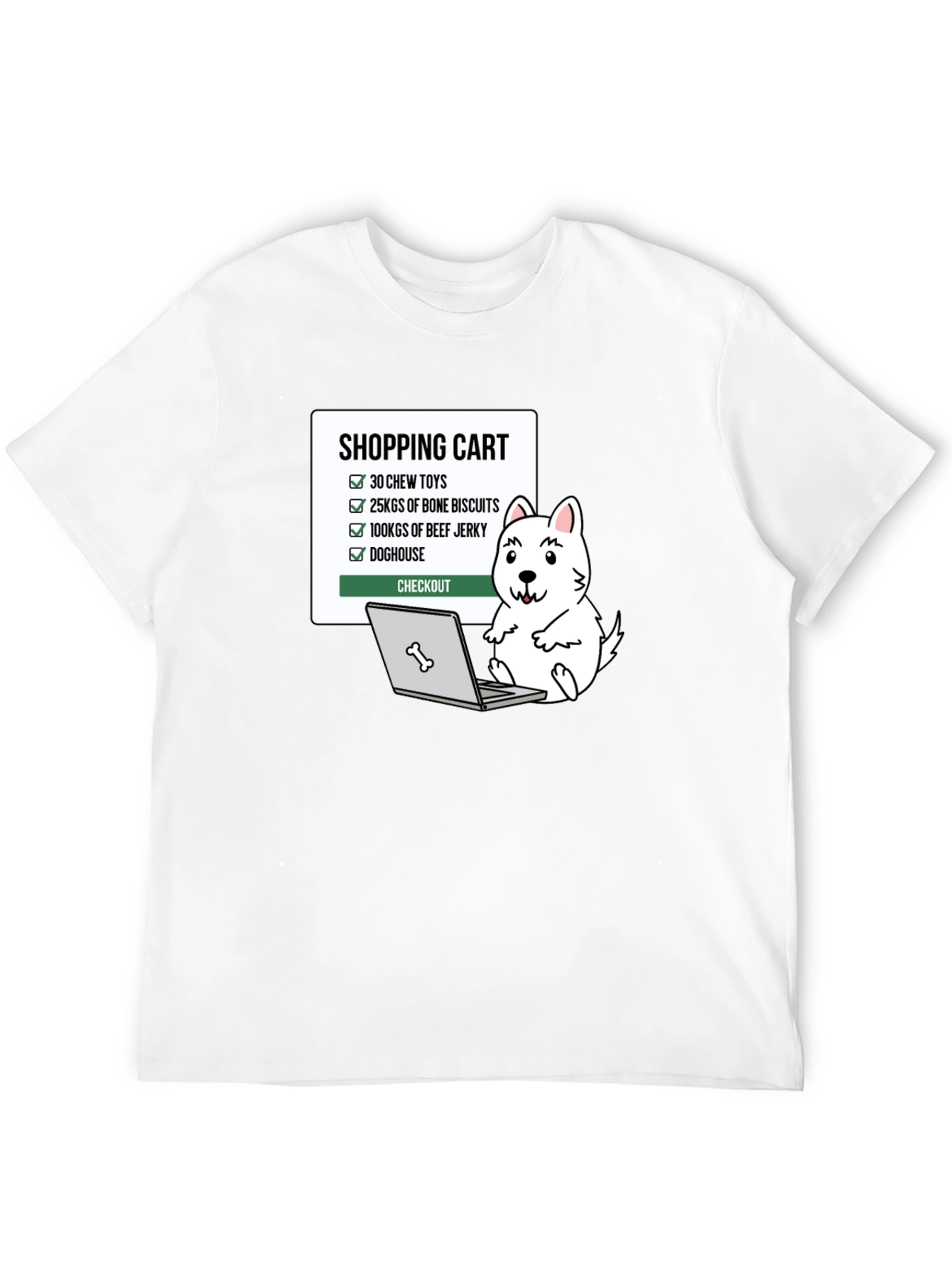 Dog Lover Shopping Cart T-Shirt