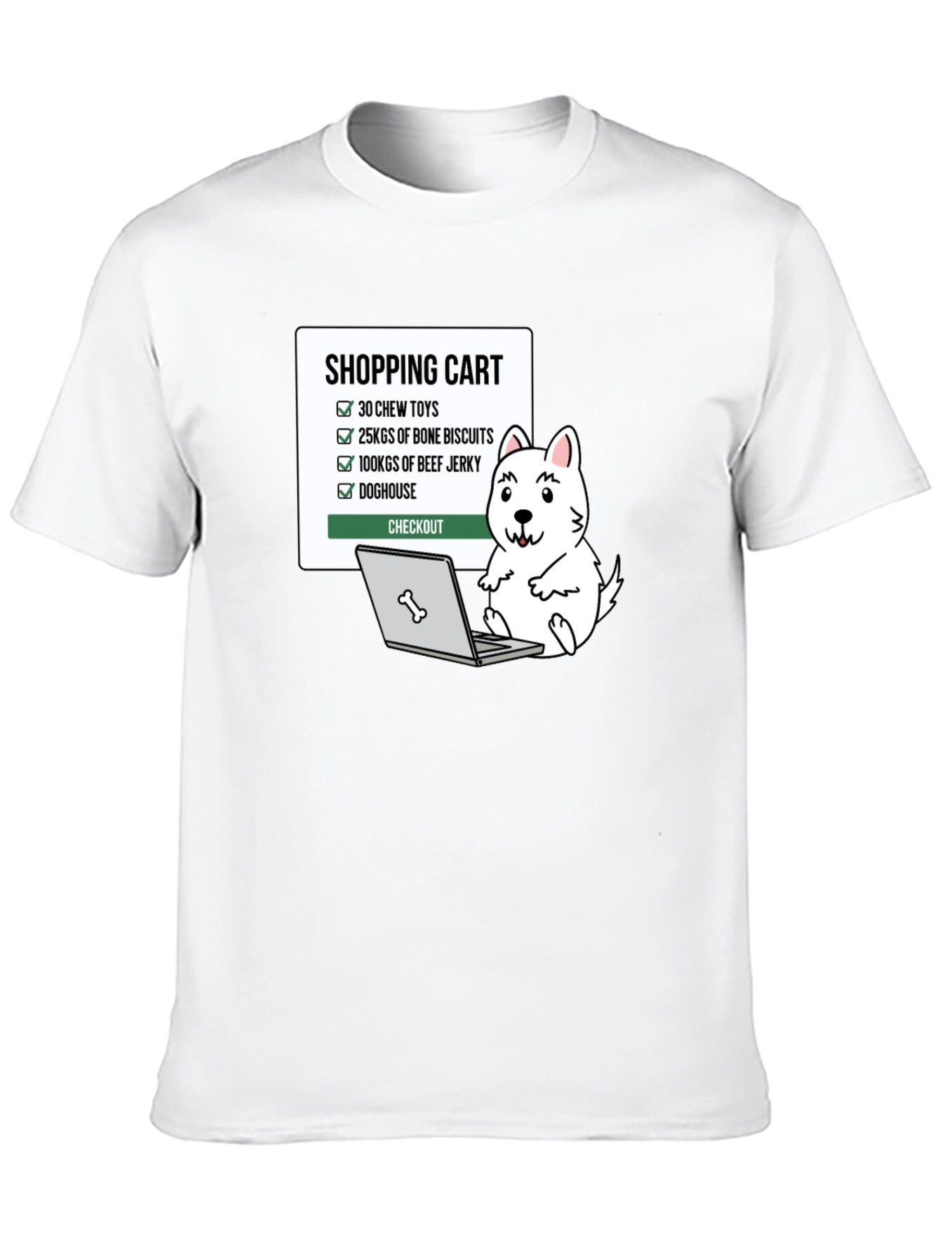 Dog Lover Shopping Cart T-Shirt