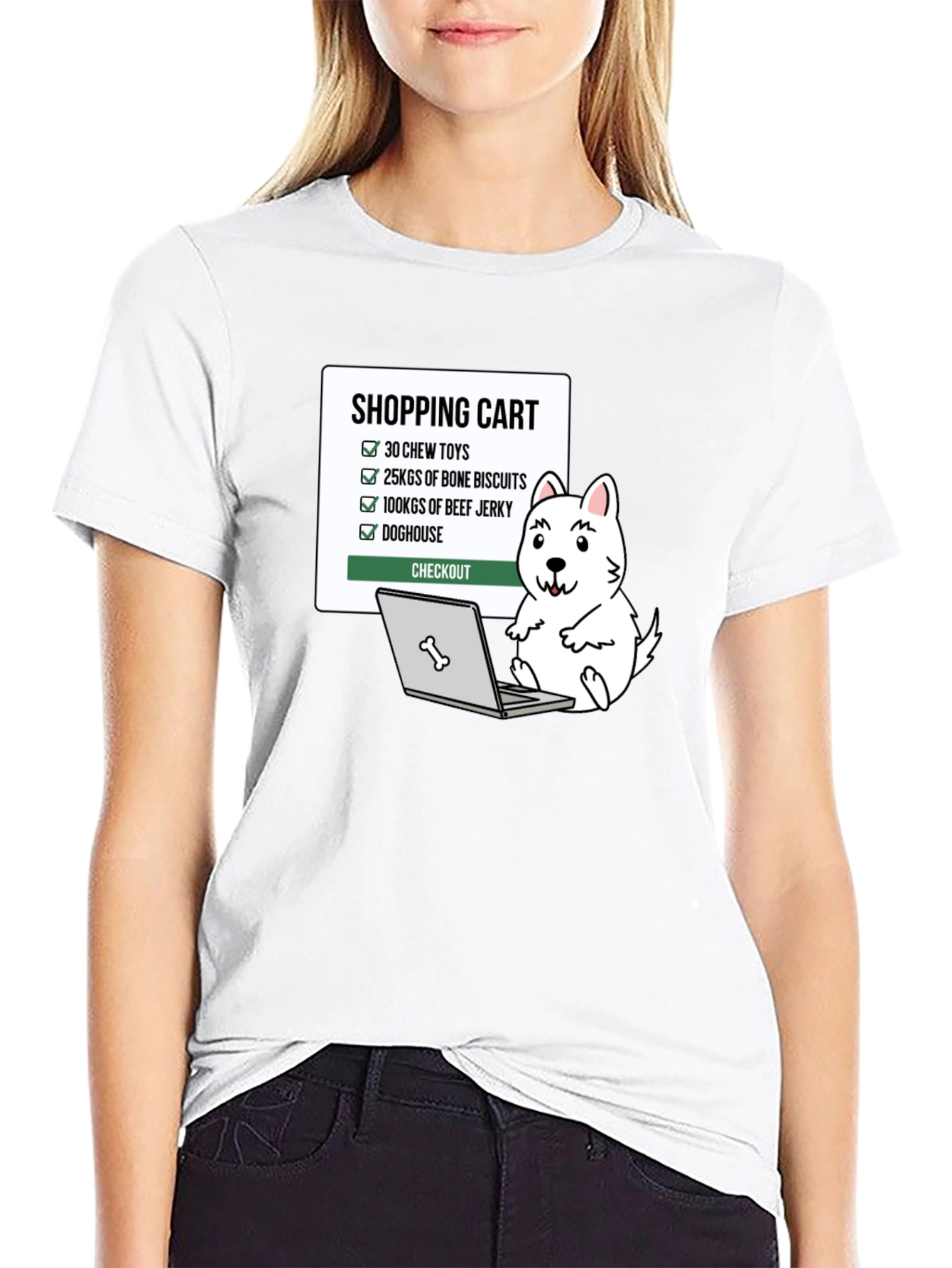Dog Lover Shopping Cart T-Shirt
