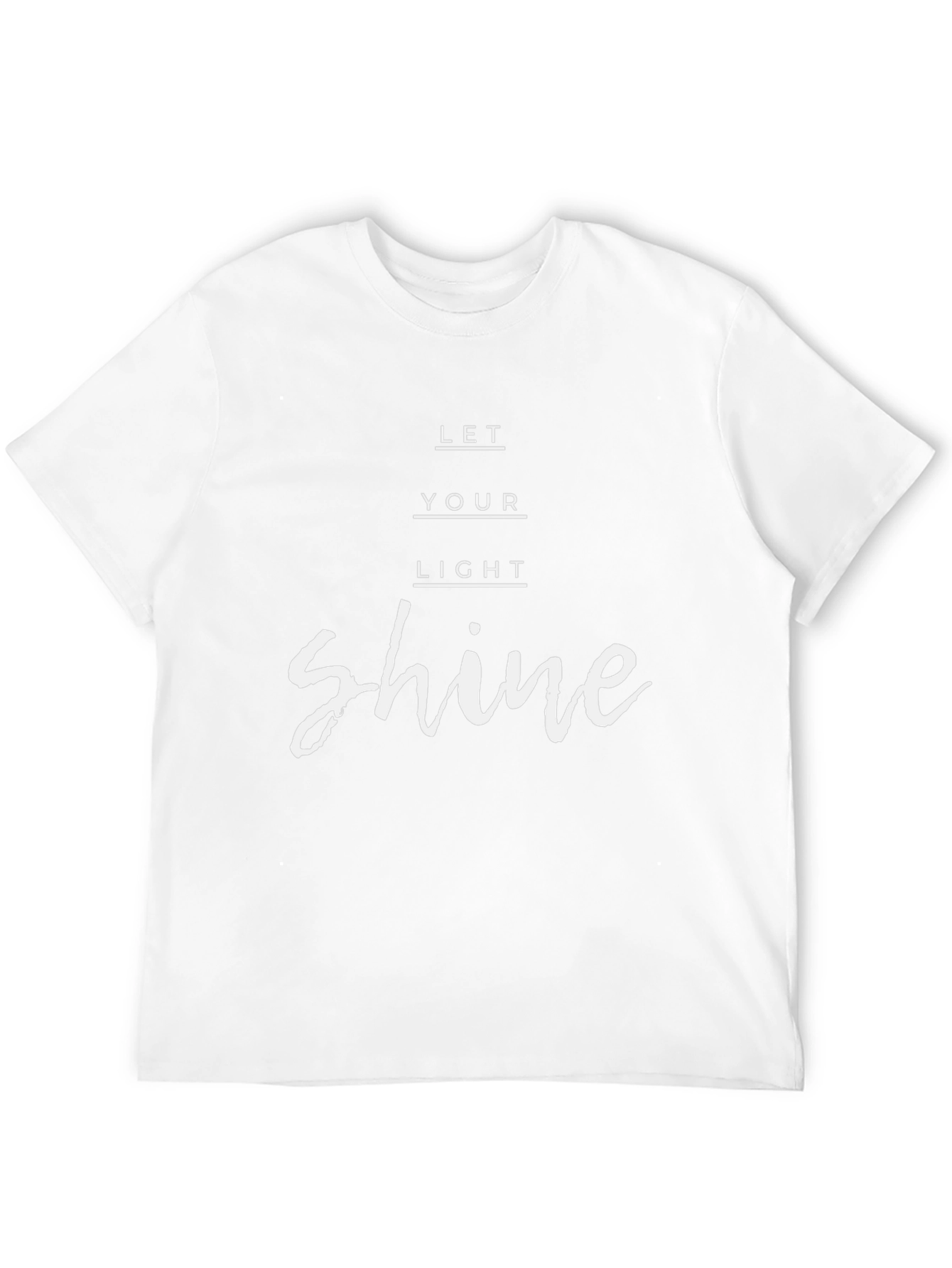 Let Your Light Shine Black Graphic T-Shirt