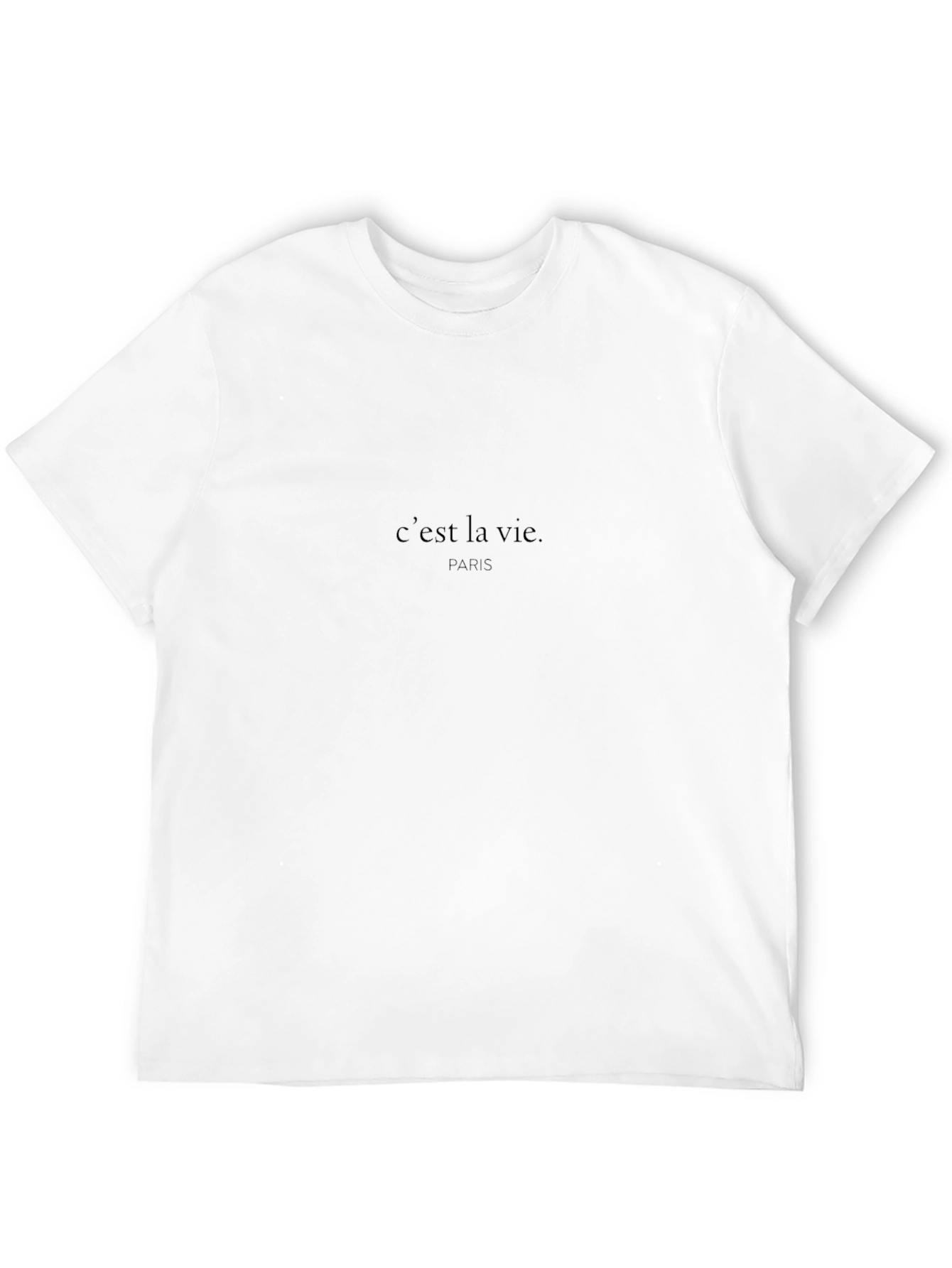 Cest La Vie Paris Black T-Shirt