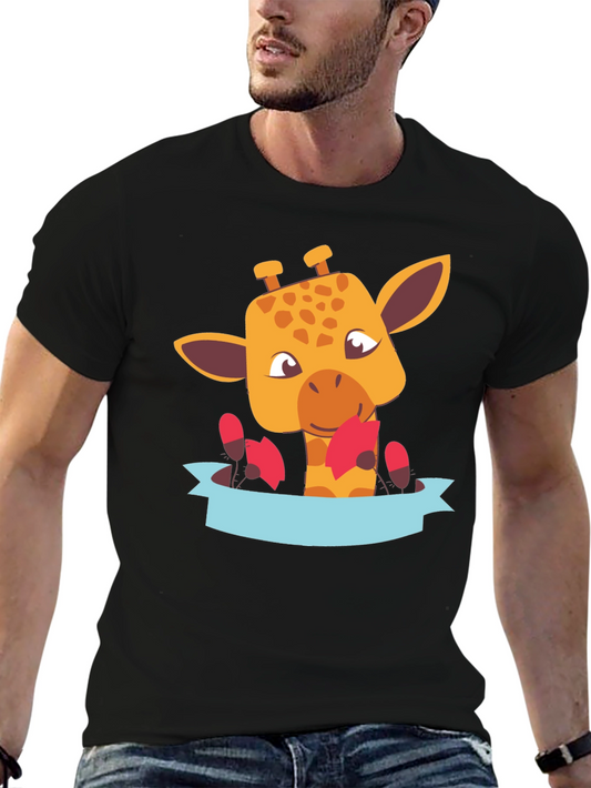 Cute Giraffe T-Shirt - Fun Animal Graphic Tee