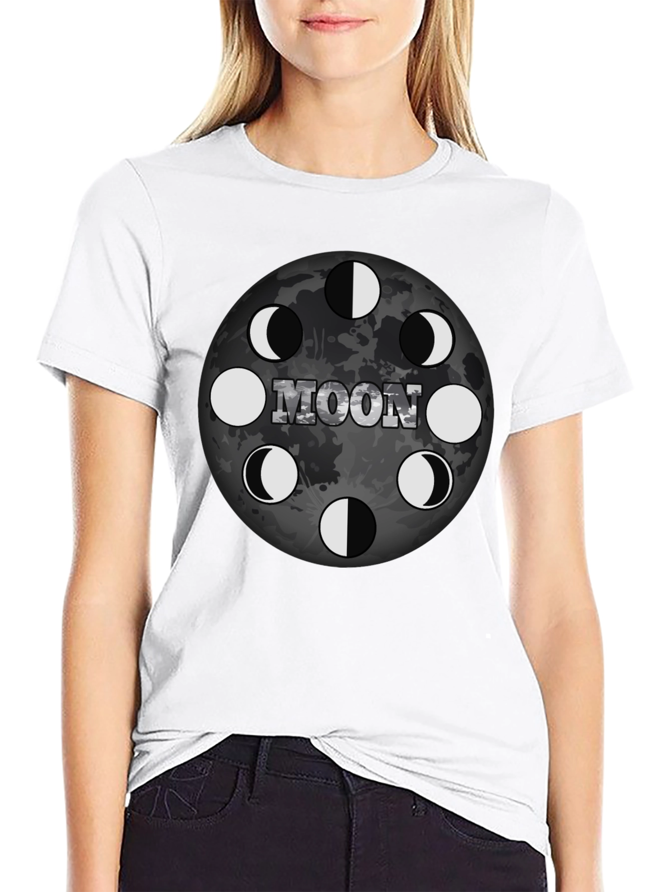 Moon Phases Graphic T-Shirt
