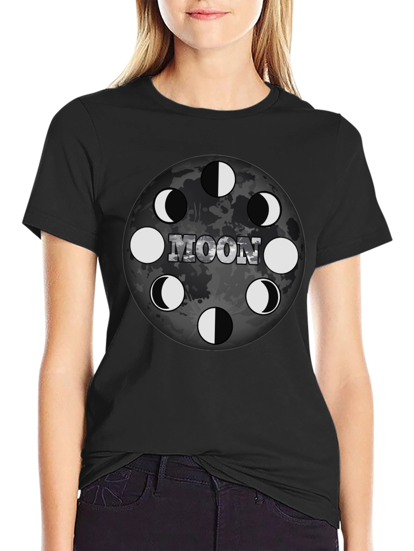 Moon Phases Graphic T-Shirt
