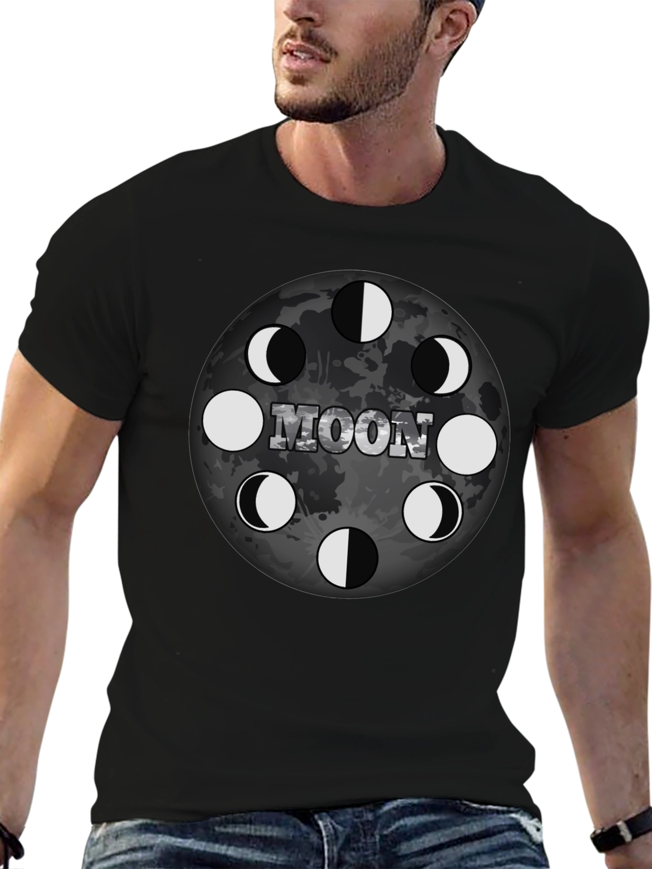 Moon Phases Graphic T-Shirt