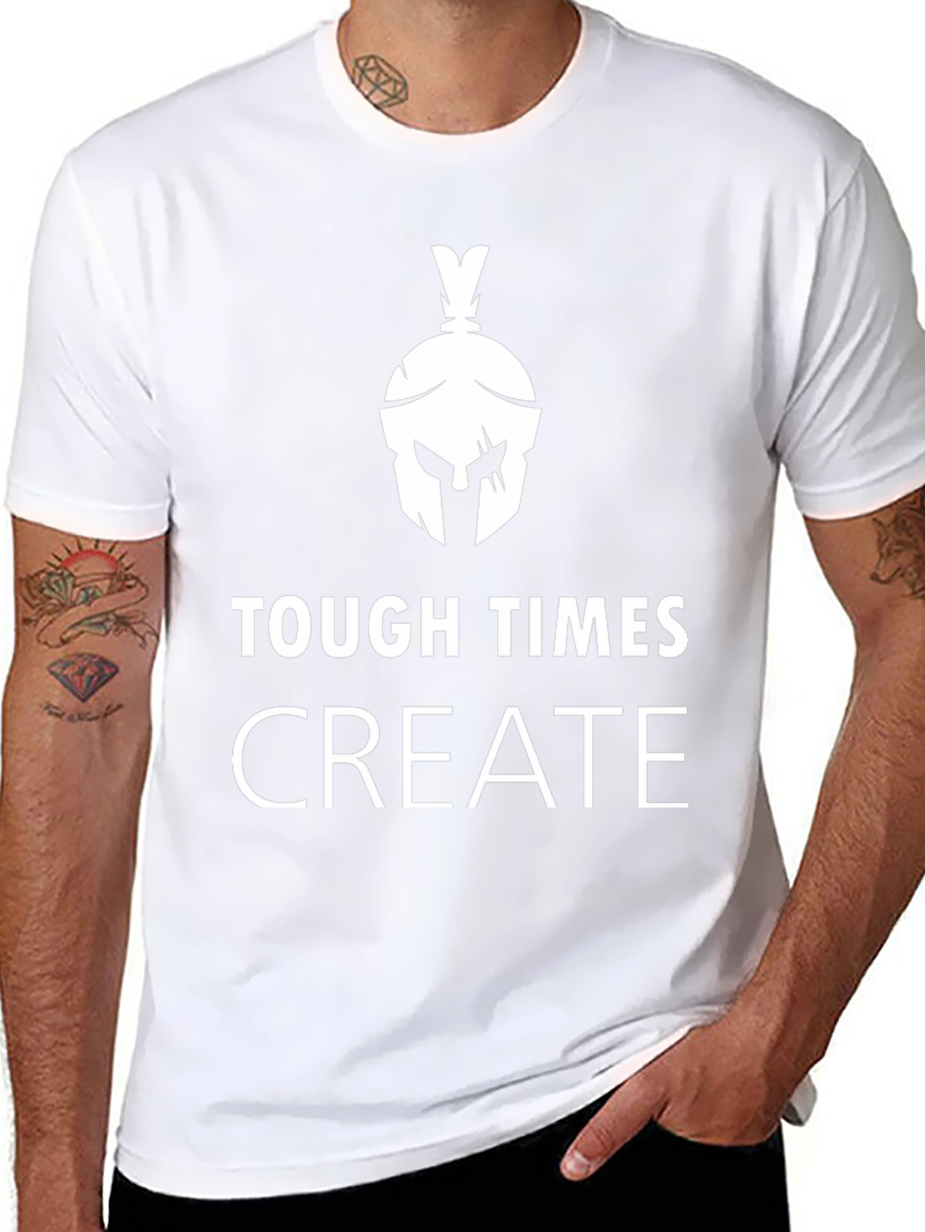 Tough Times Create Black Graphic Tee