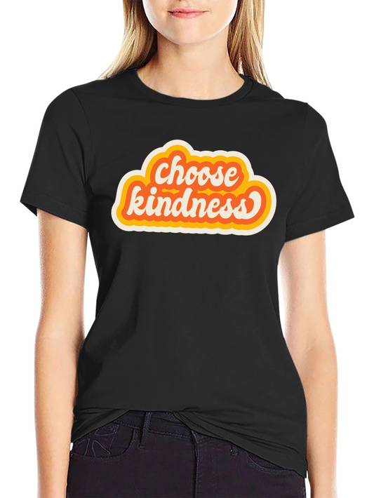 Choose Kindness Retro Graphic Tee - Black