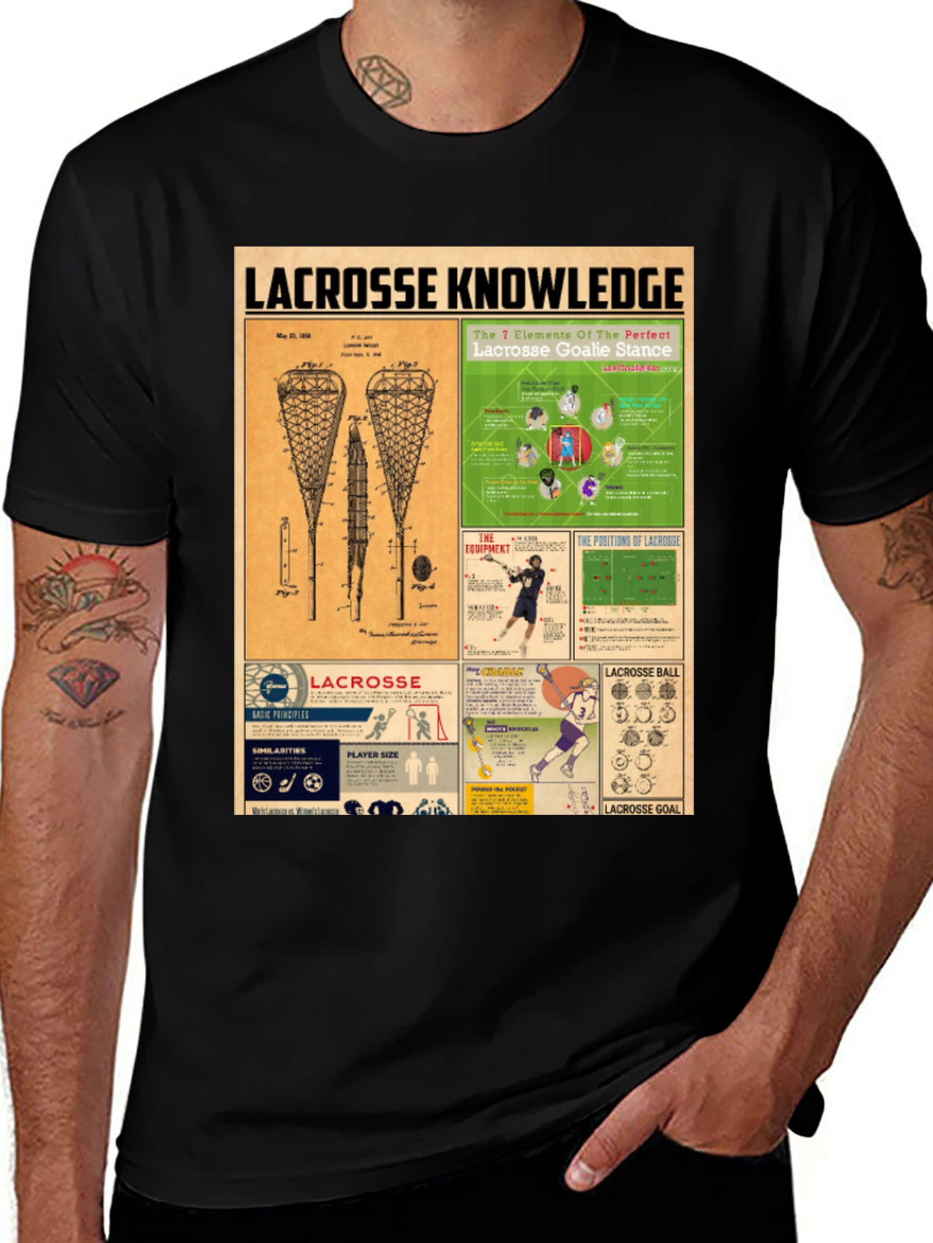 Lacrosse Knowledge Graphic Tee