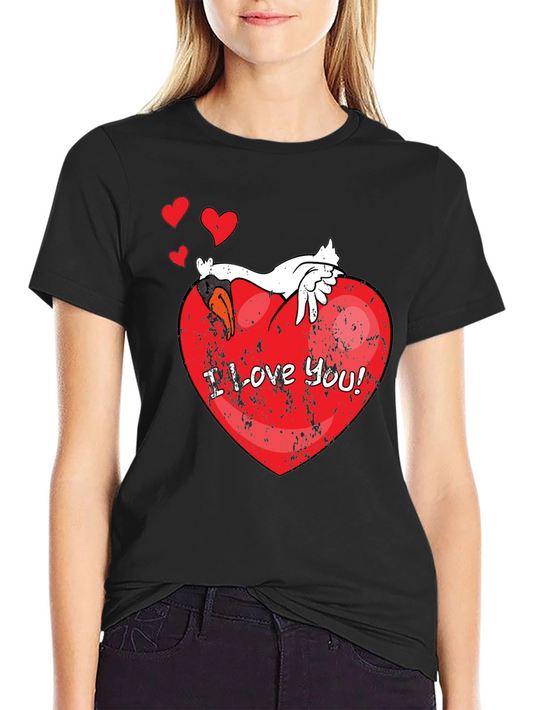 I Love You! Graphic Black T-Shirt
