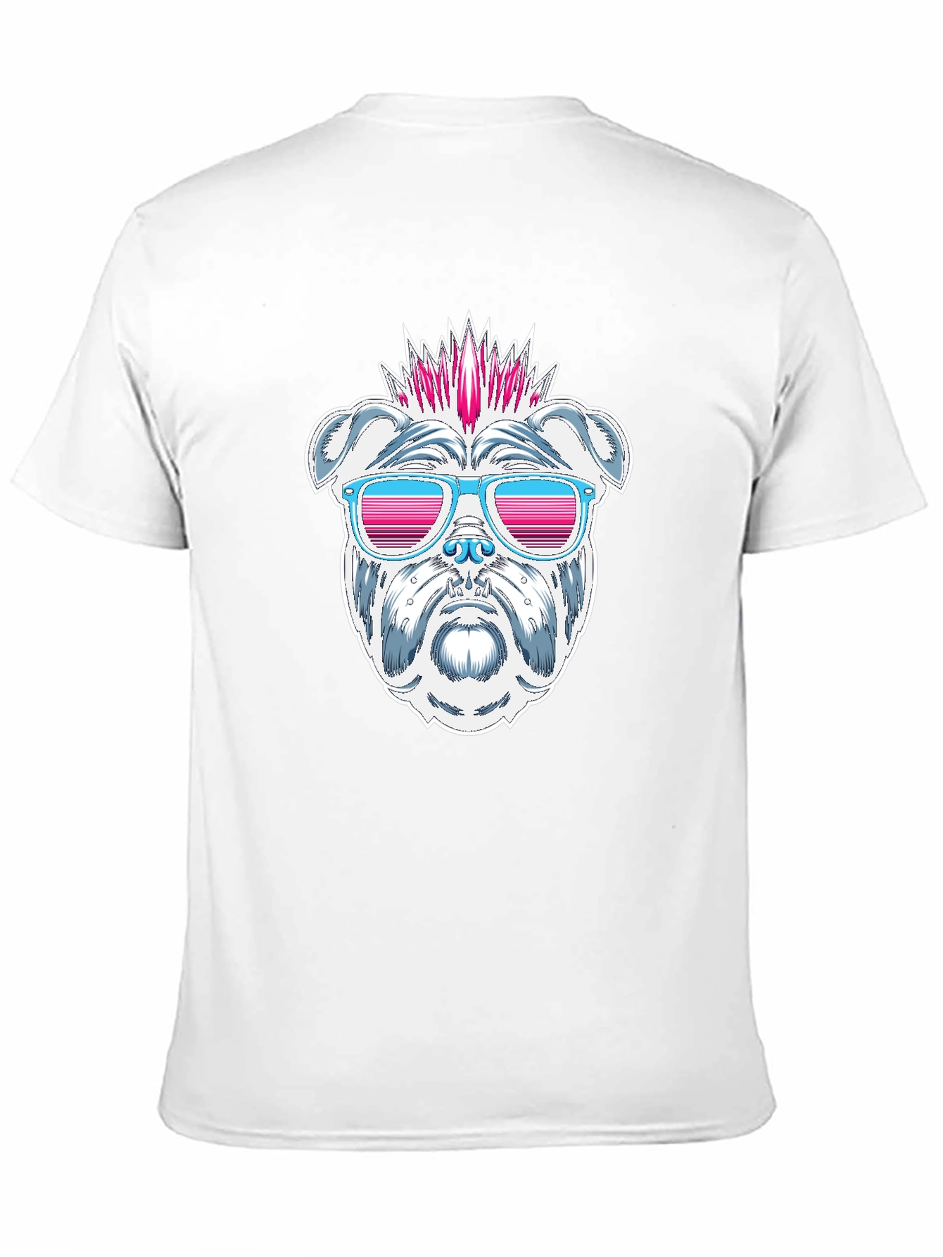 Cool Bulldog Graphic T-Shirt - Black