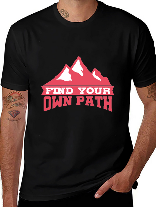 Find Your Own Path Tee - Mountain Graphic T-Shirt