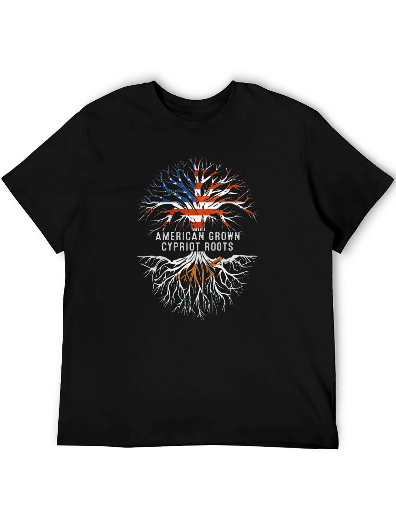American Grown Cypriot Roots Tree T-Shirt