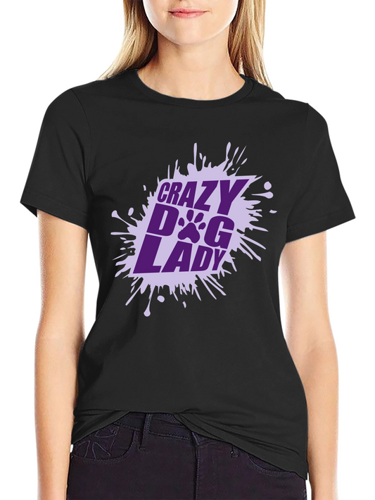 Crazy Dog Lady T-Shirt - Unique Graphic Tee