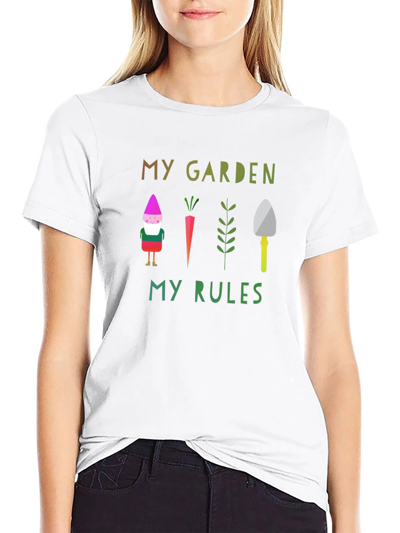 My Garden My Rules Black Graphic Tee