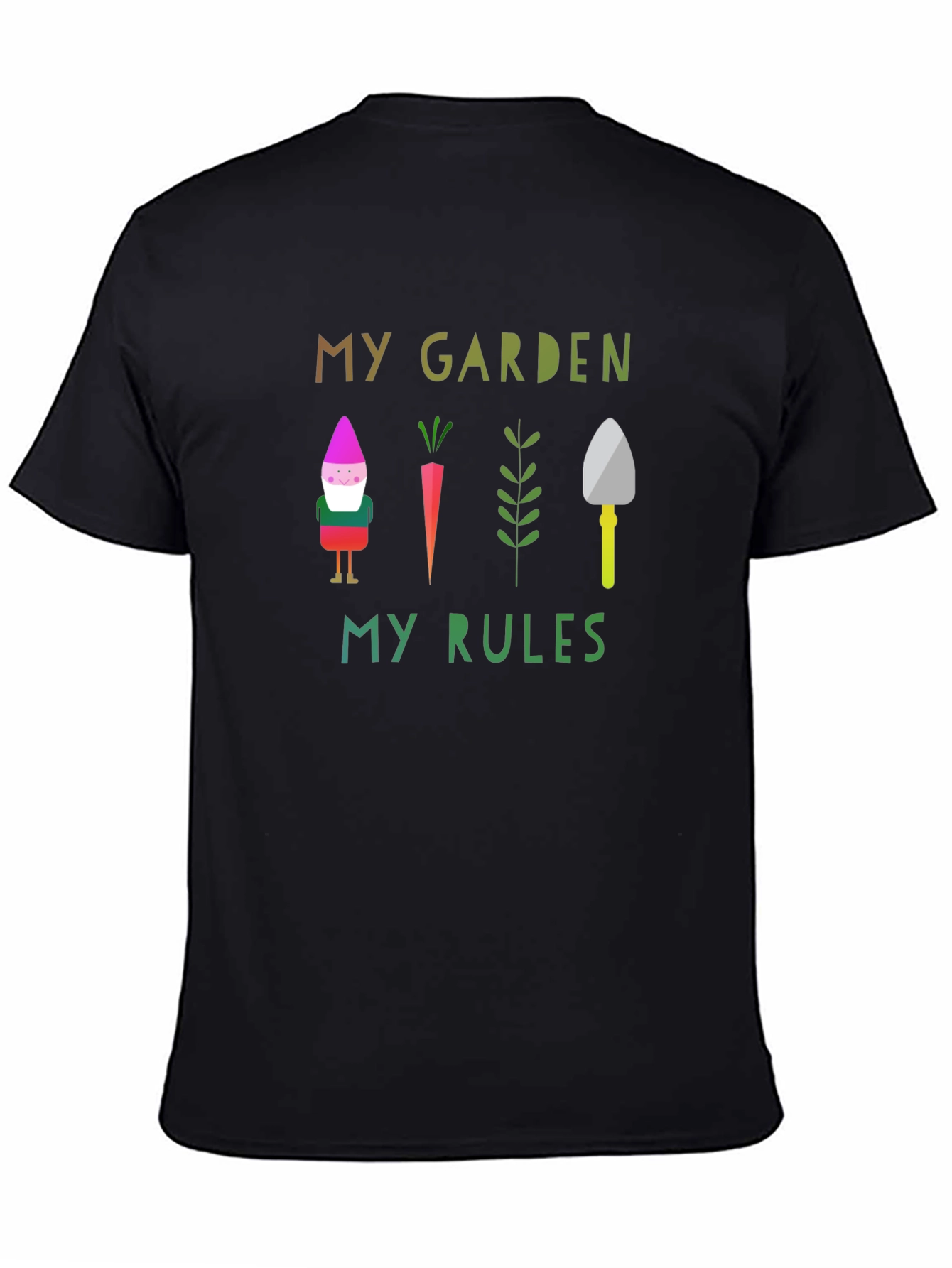 My Garden My Rules Black Graphic Tee