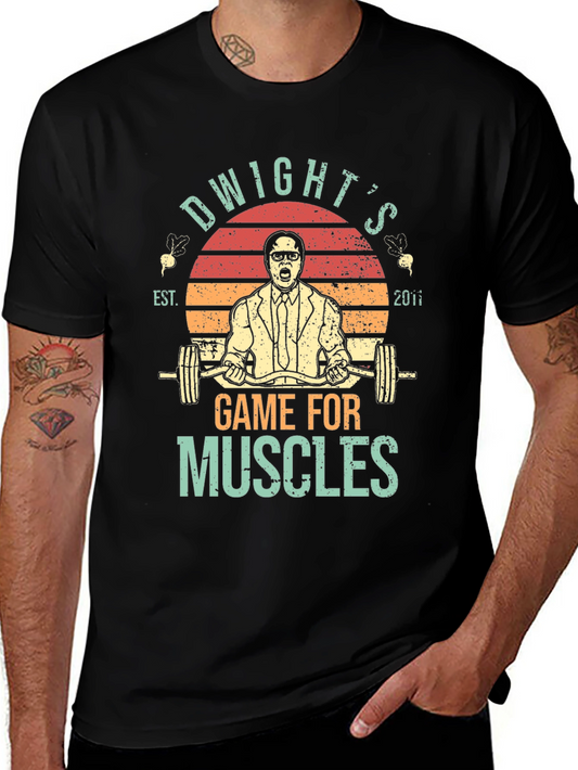 Dwights Game For Muscles T-Shirt