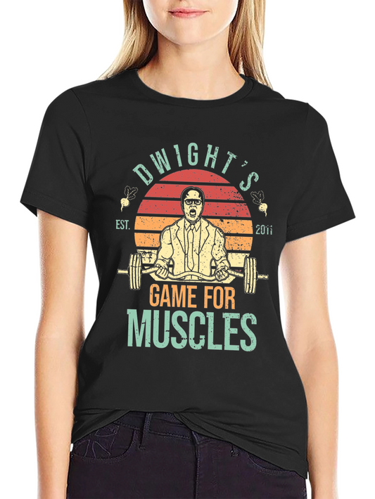Dwights Game For Muscles T-Shirt