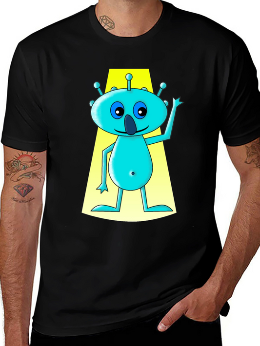 Alien Graphic Tee - Funny Cartoon T-Shirt