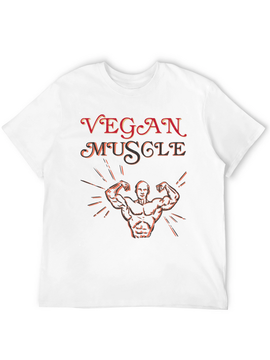 Vegan Muscle Black T-Shirt Graphic Tee