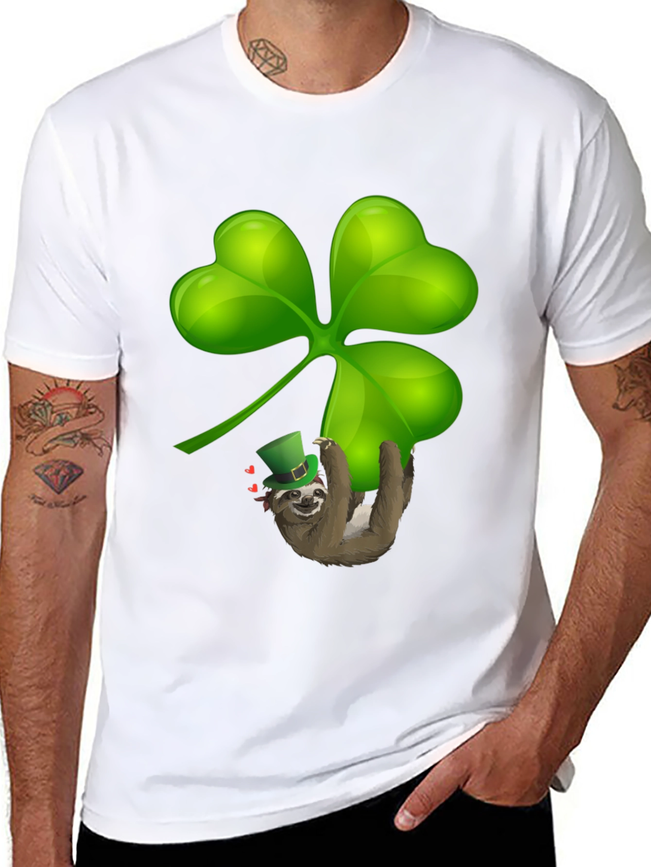Sloth Shamrock T-Shirt - St. Patricks Day Luck