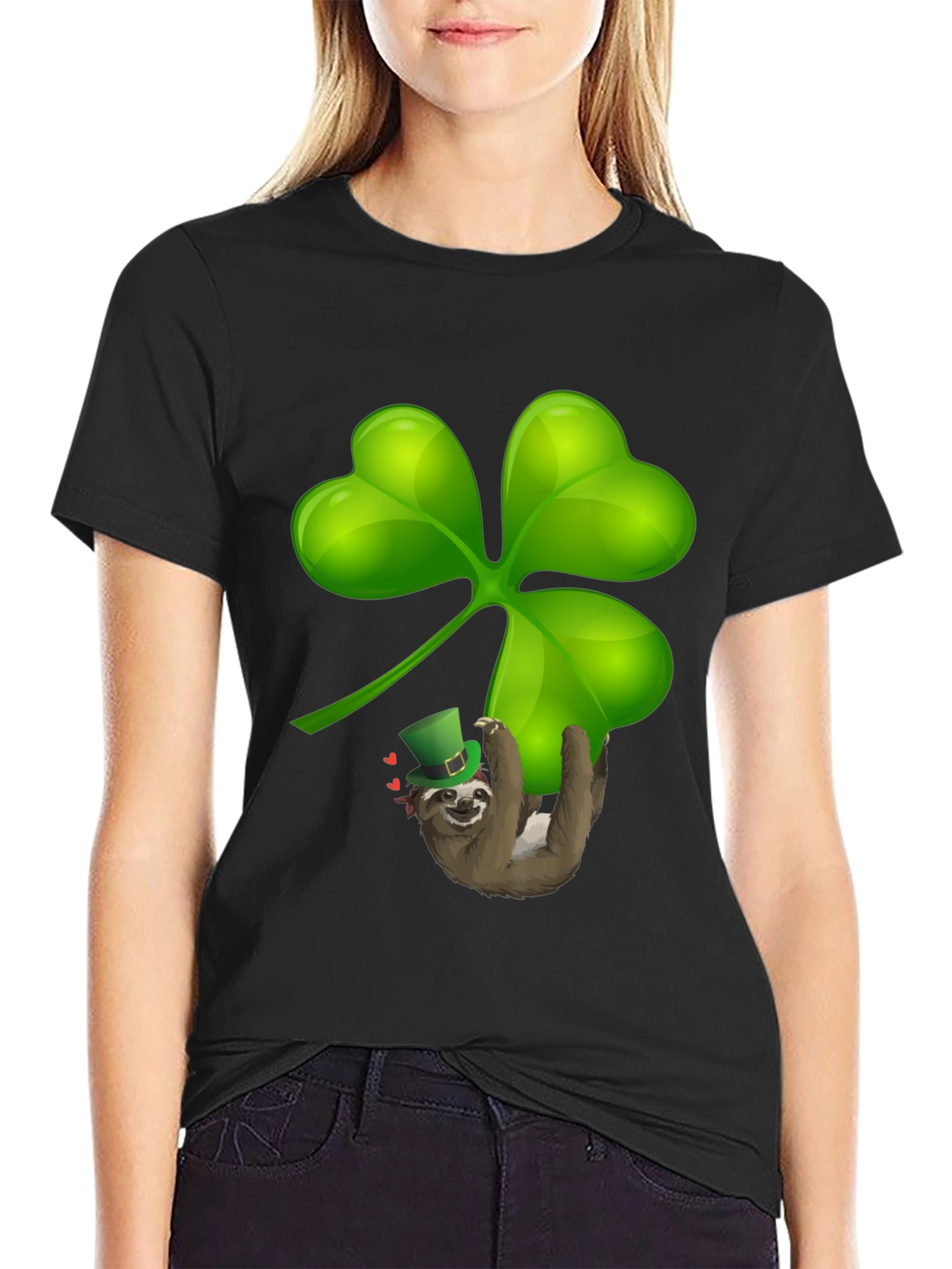 Sloth Shamrock T-Shirt - St. Patricks Day Luck