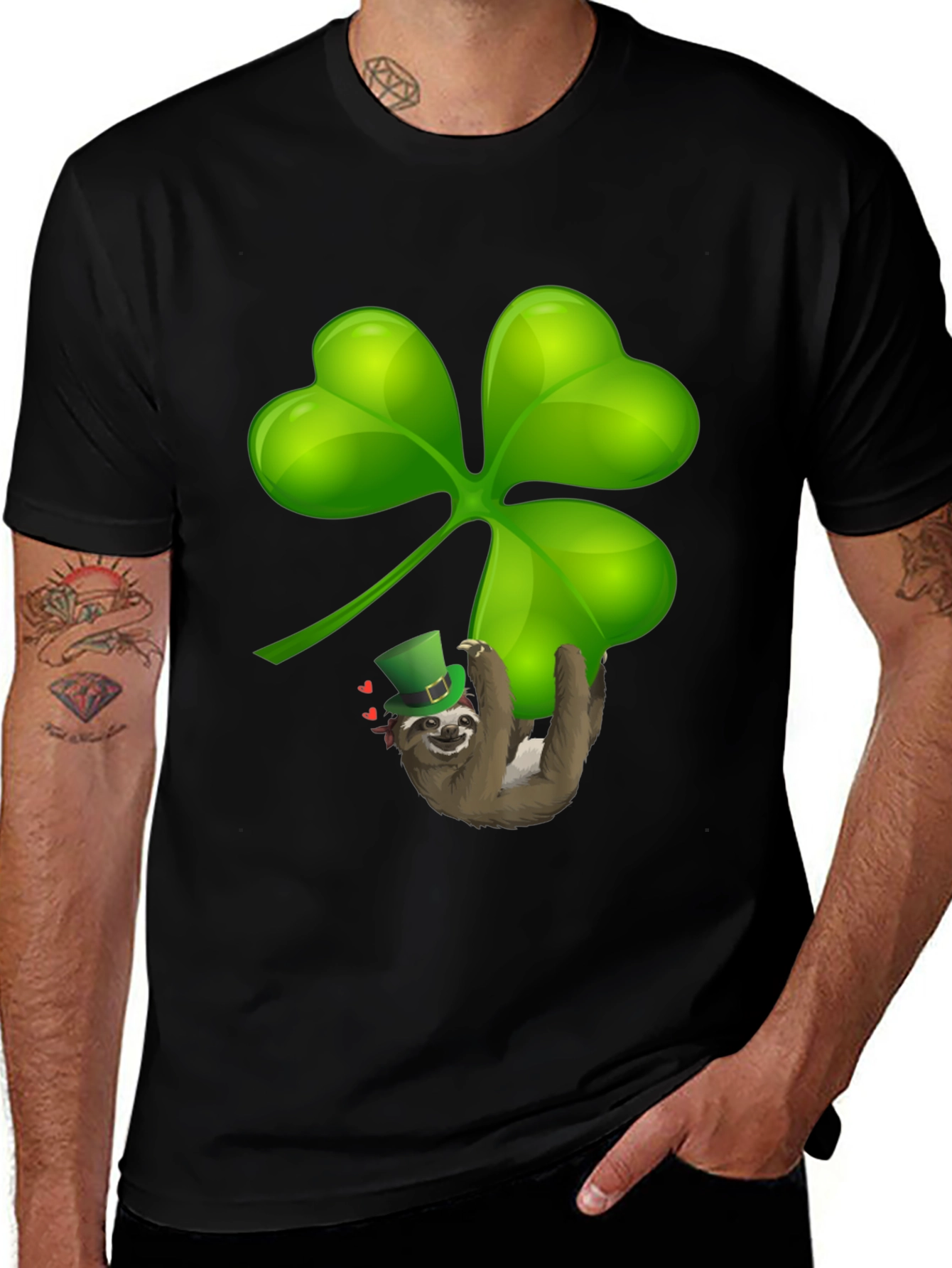 Sloth Shamrock T-Shirt - St. Patricks Day Luck
