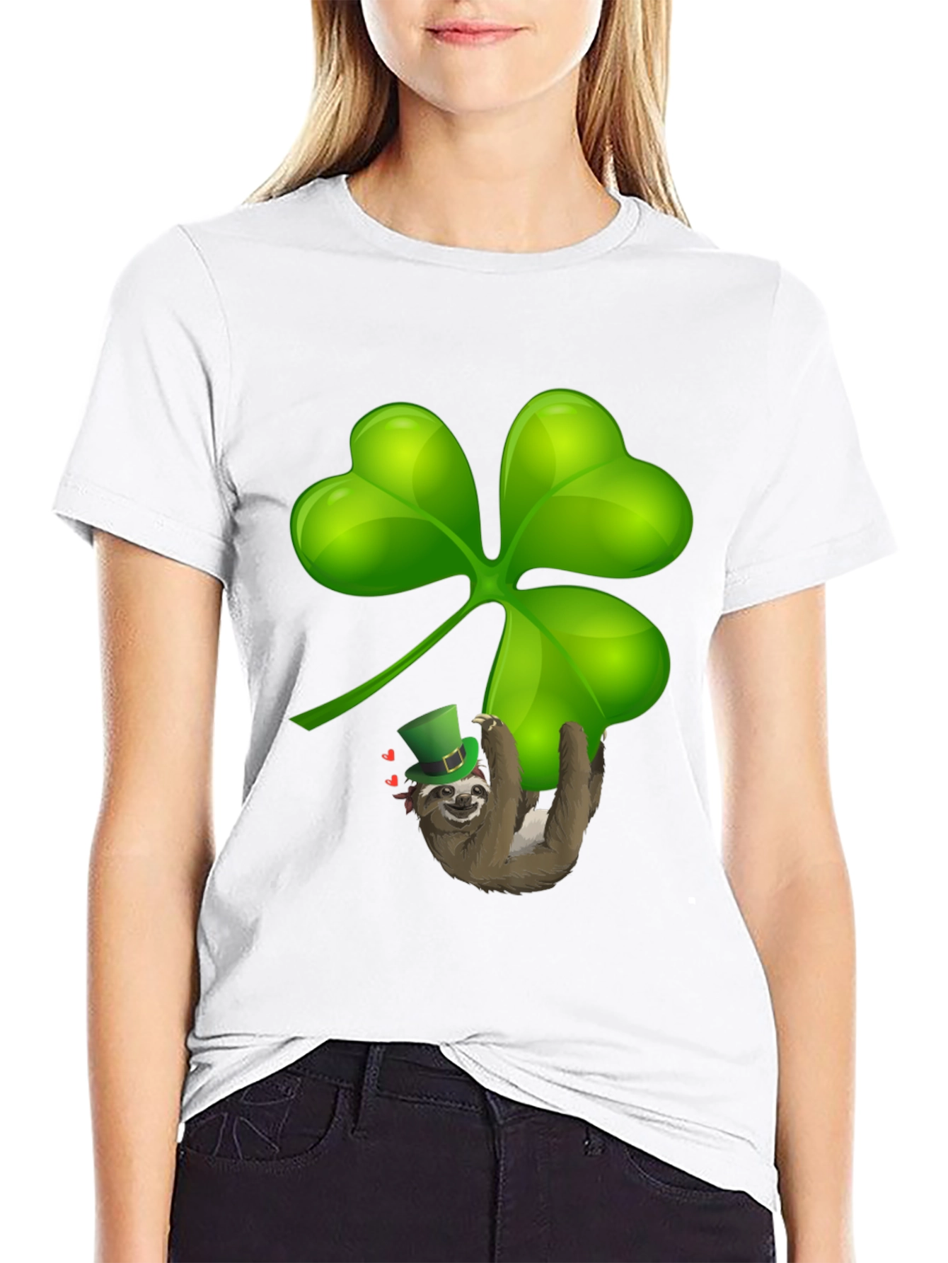 Sloth Shamrock T-Shirt - St. Patricks Day Luck