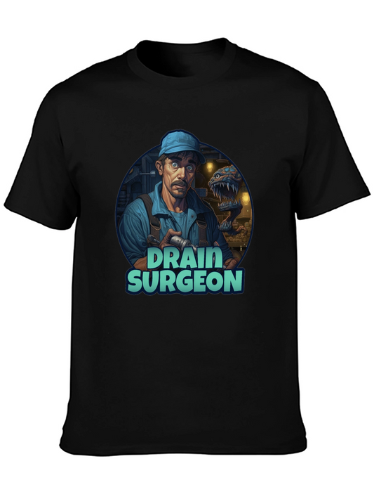Drain Surgeon Graphic Tee - Unique Novelty T-Shirt