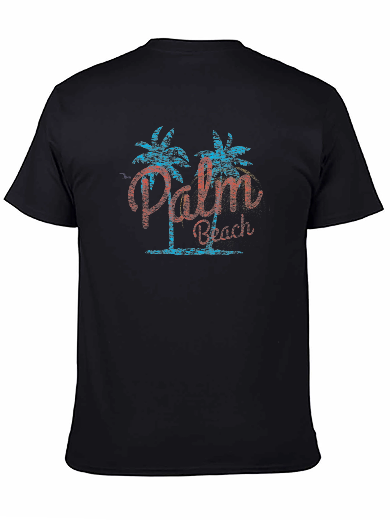 Palm Beach Graphic Tee - Mens Black T-Shirt