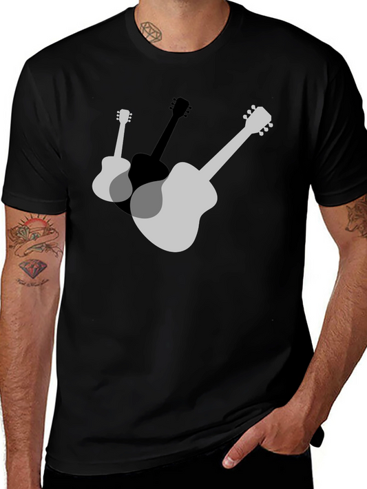 Guitar Graphic T-Shirt - Stylish Musical Design