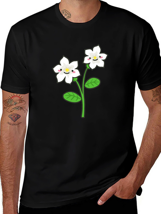 Cute Flower Graphic T-Shirt
