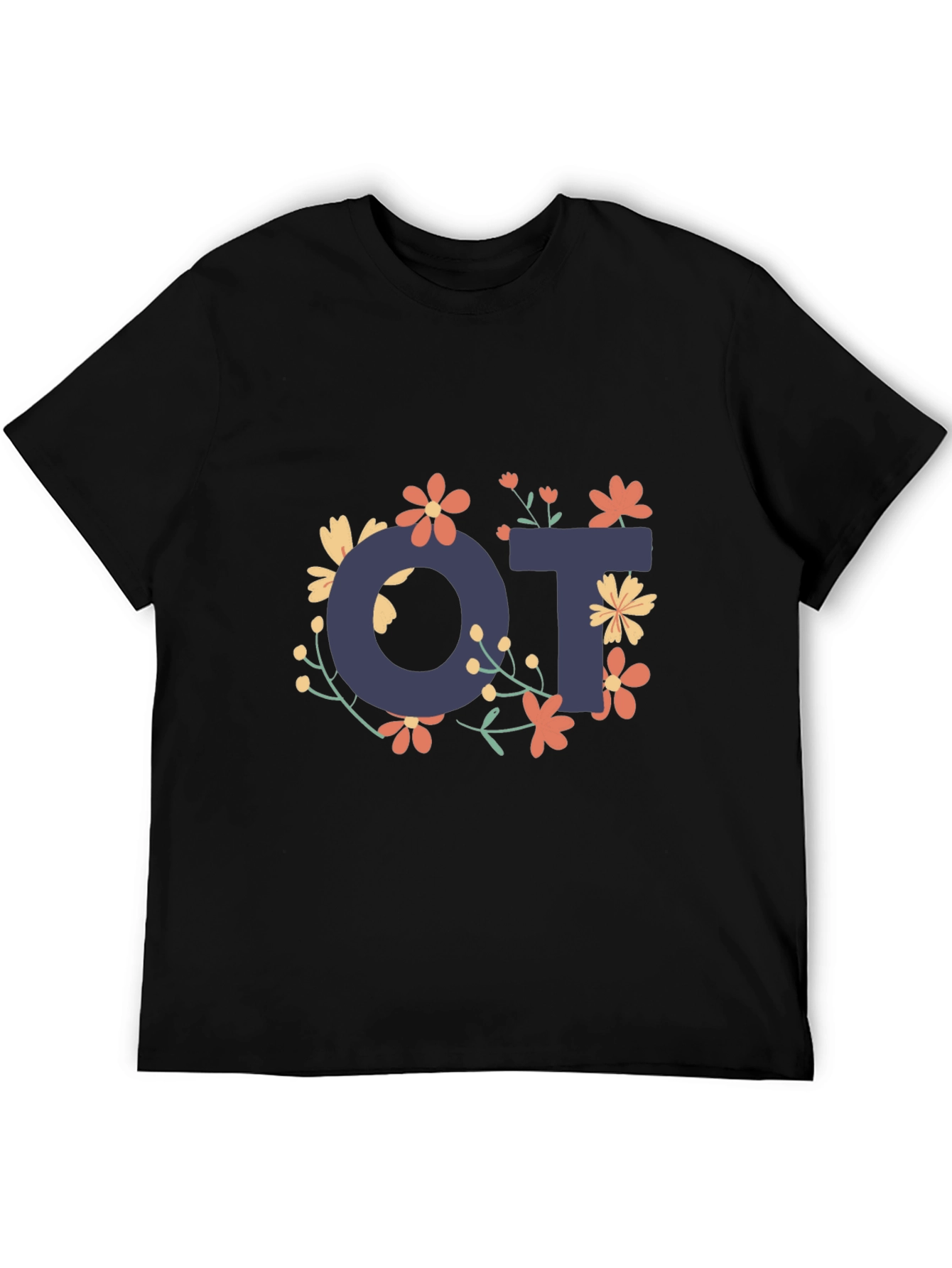 Floral OT Occupational Therapy T-Shirt
