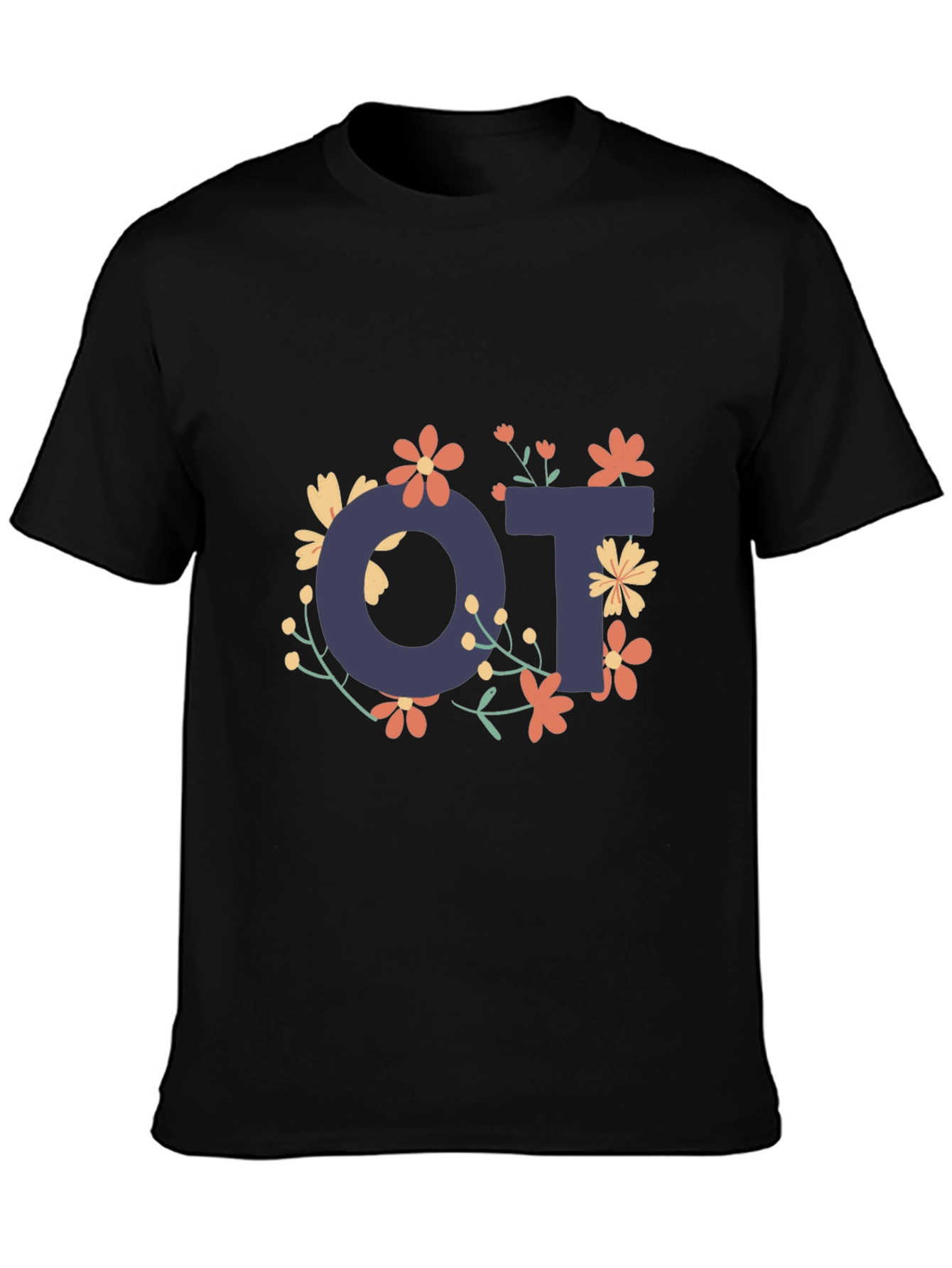 Floral OT Occupational Therapy T-Shirt