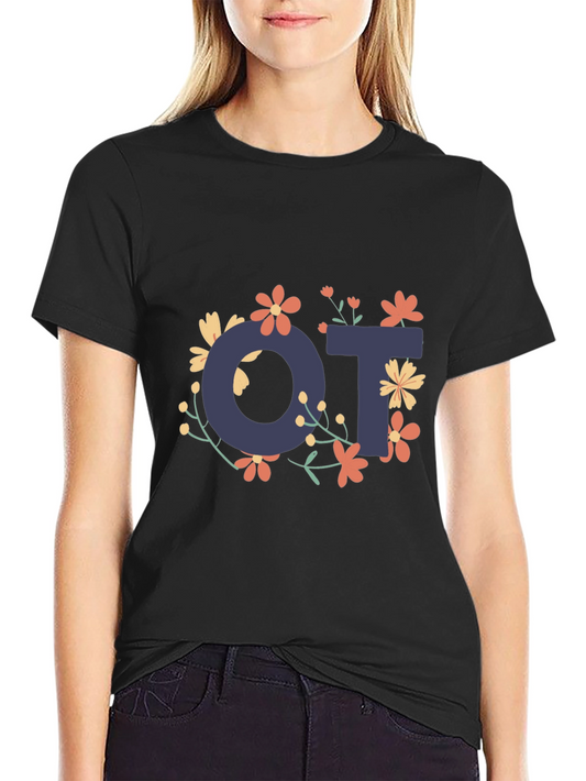 Floral OT Occupational Therapy T-Shirt