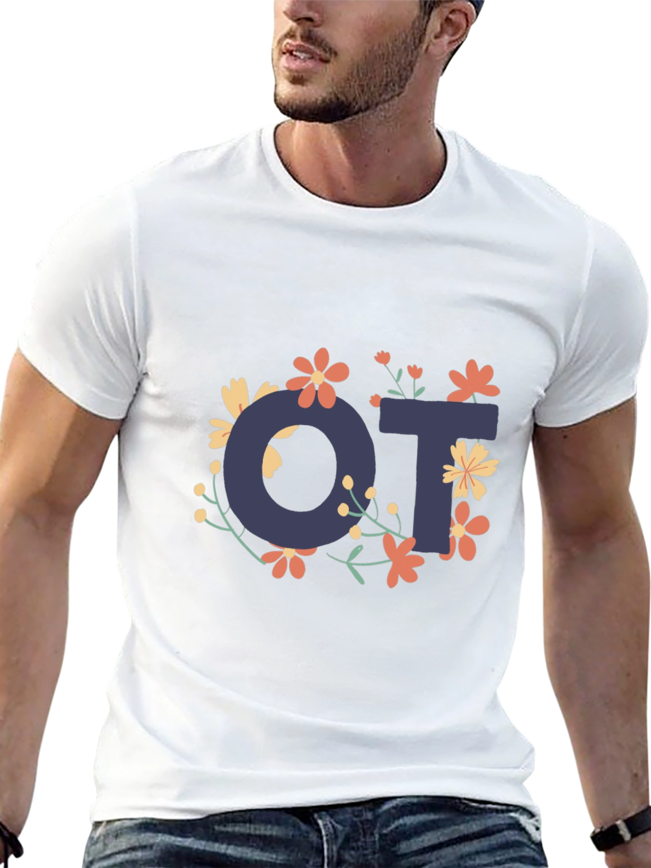 Floral OT Occupational Therapy T-Shirt
