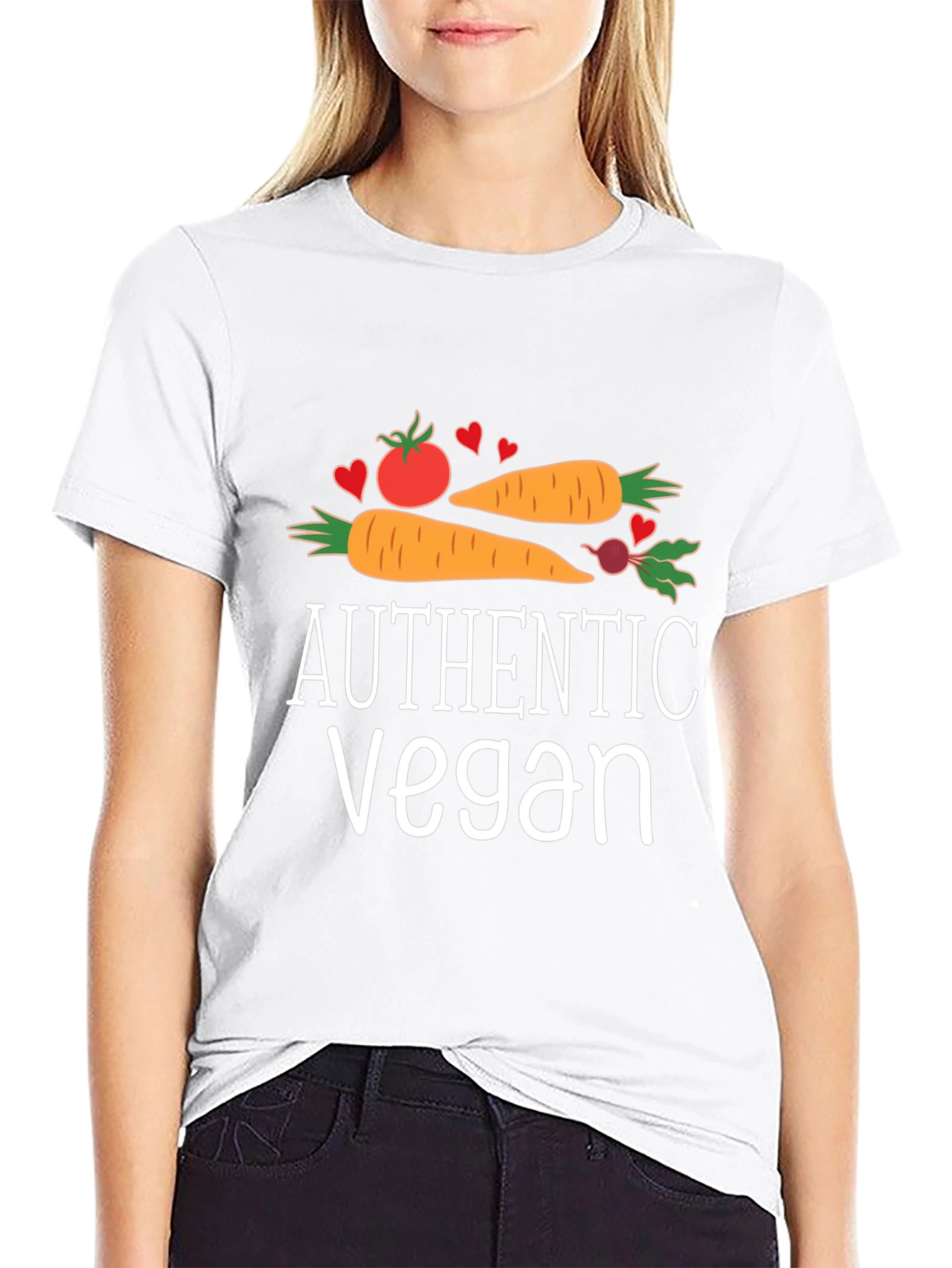 Authentic Vegan T-Shirt - Vegetable Graphic Tee