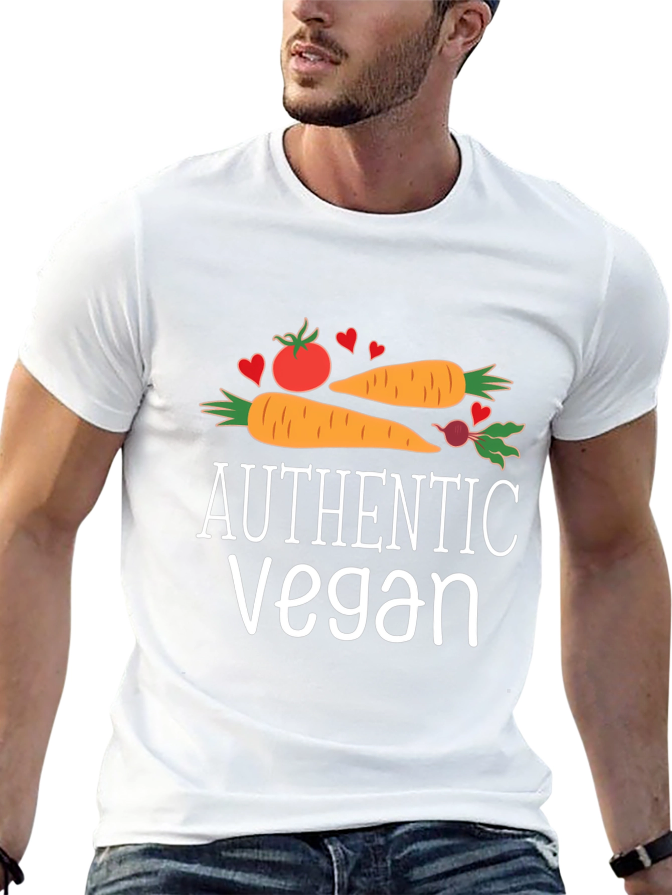 Authentic Vegan T-Shirt - Vegetable Graphic Tee