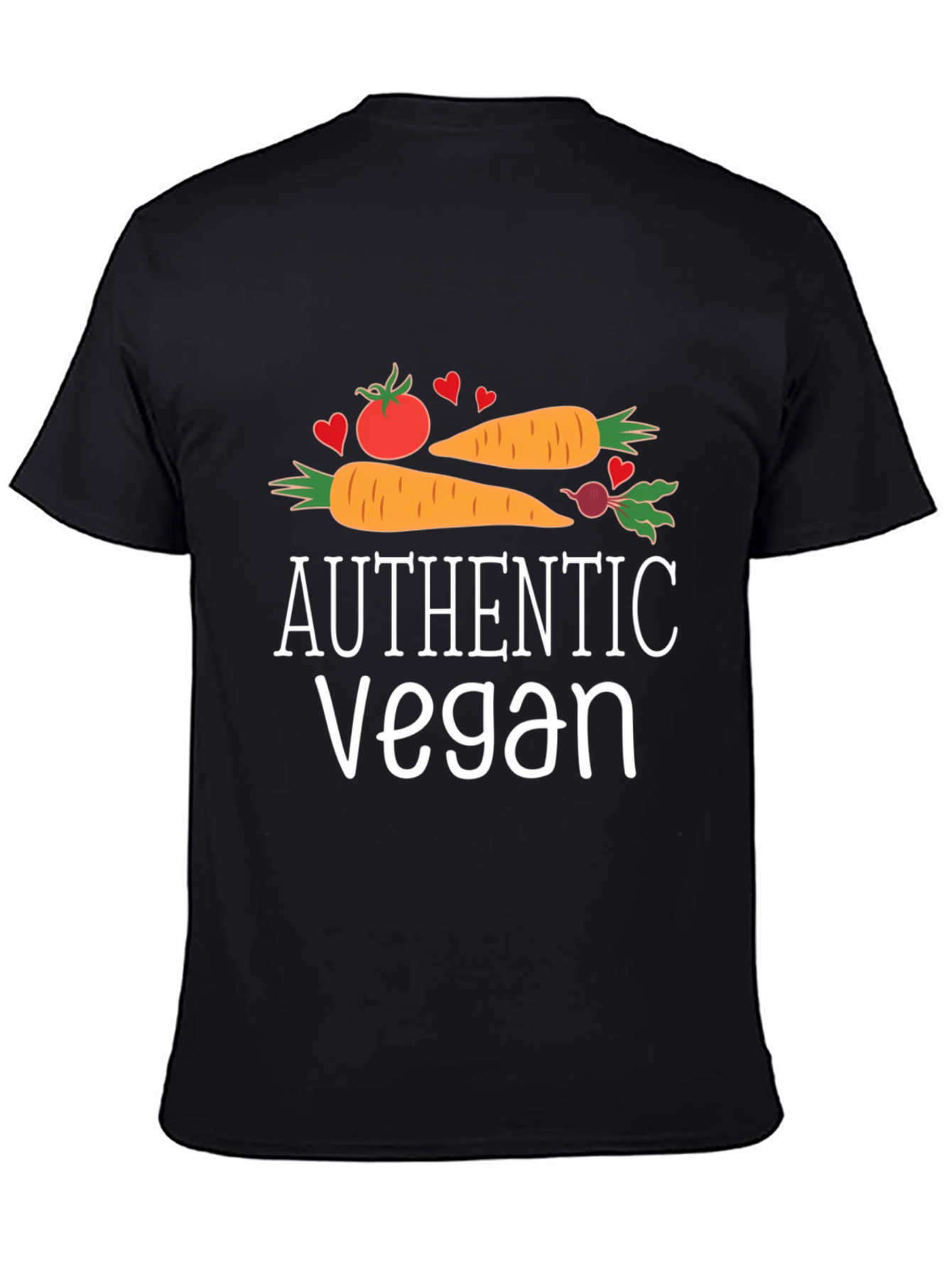 Authentic Vegan T-Shirt - Vegetable Graphic Tee