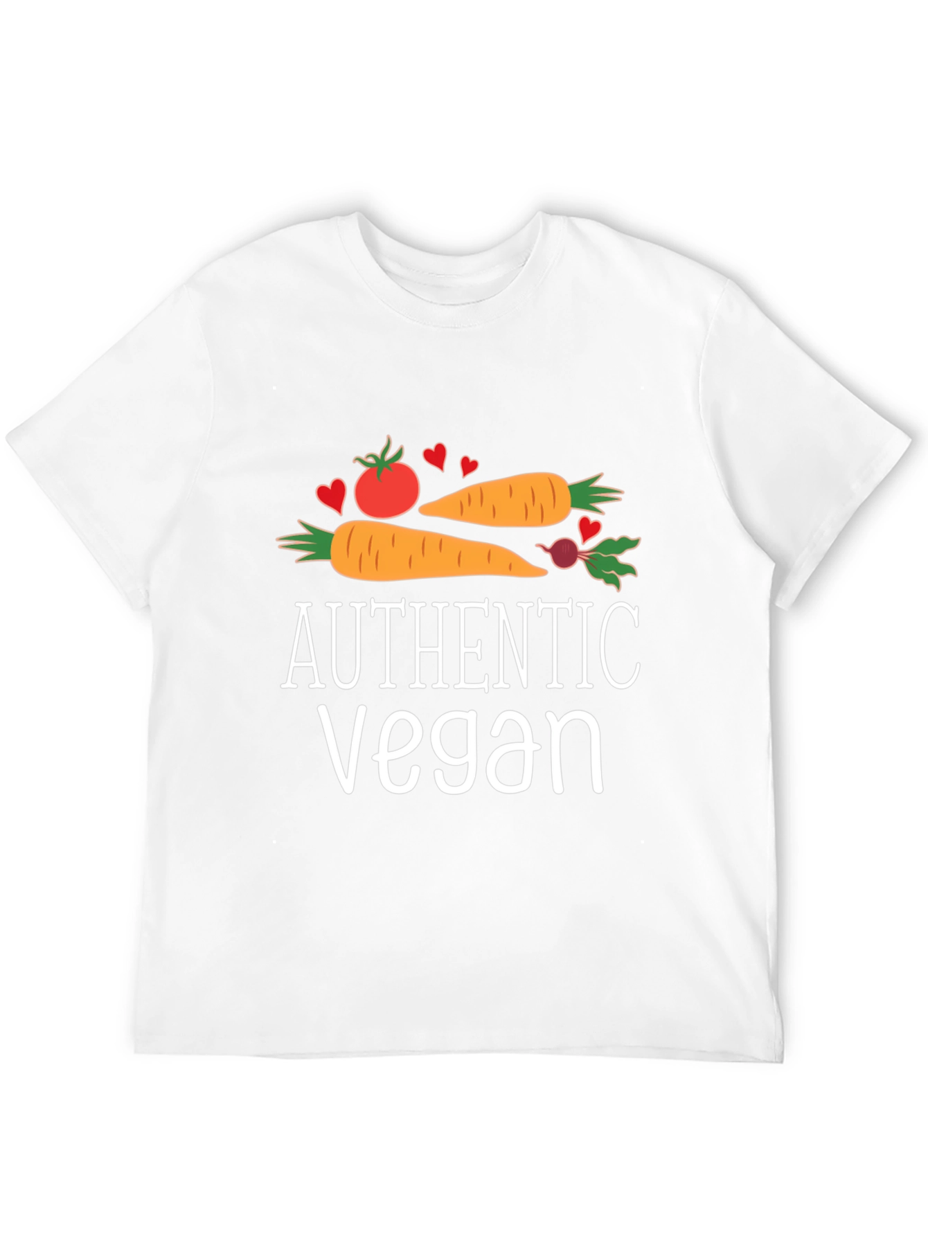 Authentic Vegan T-Shirt - Vegetable Graphic Tee
