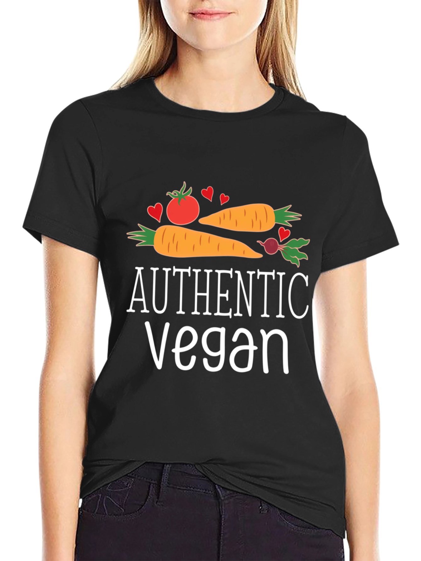 Authentic Vegan T-Shirt - Vegetable Graphic Tee