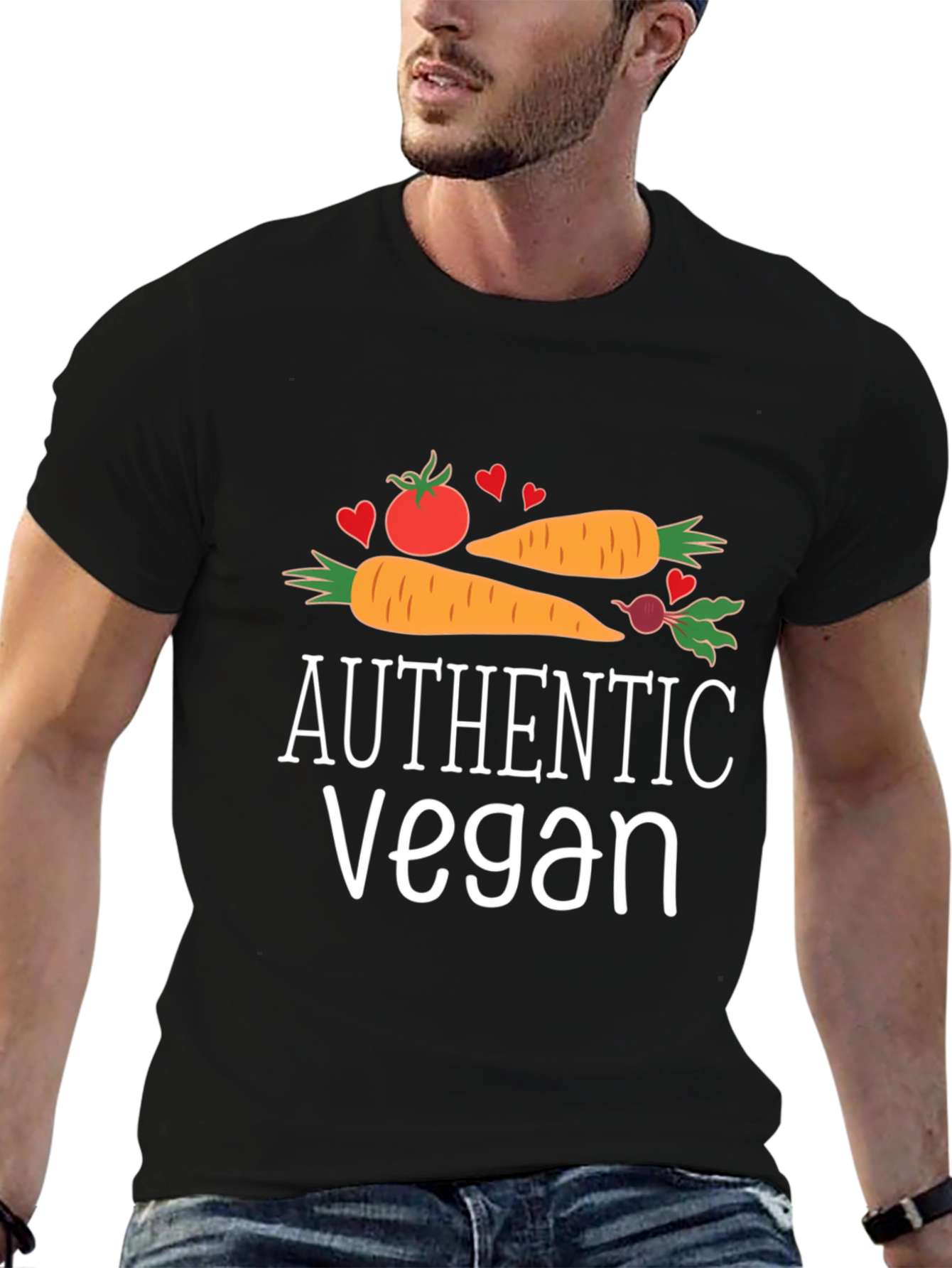 Authentic Vegan T-Shirt - Vegetable Graphic Tee