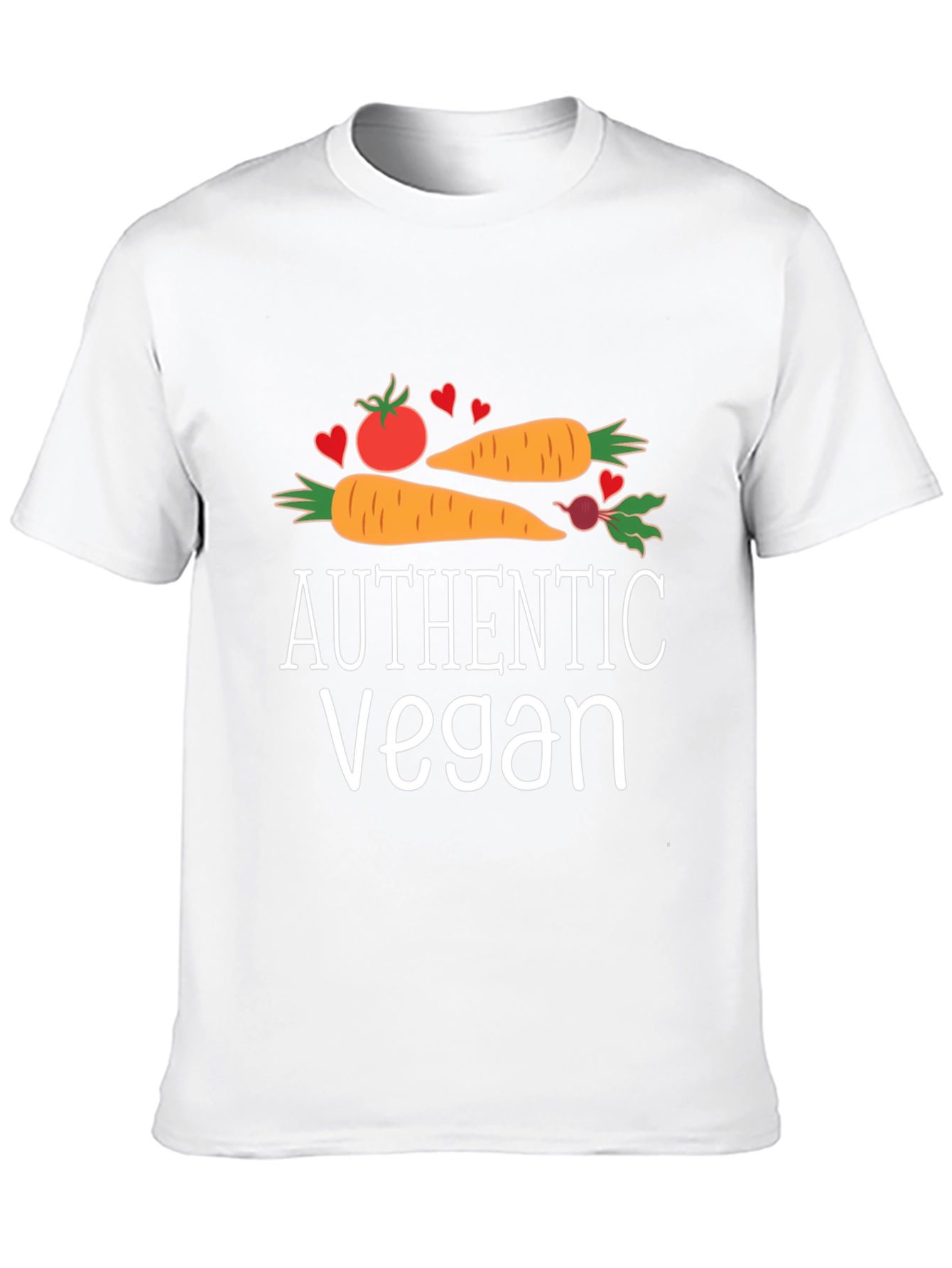 Authentic Vegan T-Shirt - Vegetable Graphic Tee