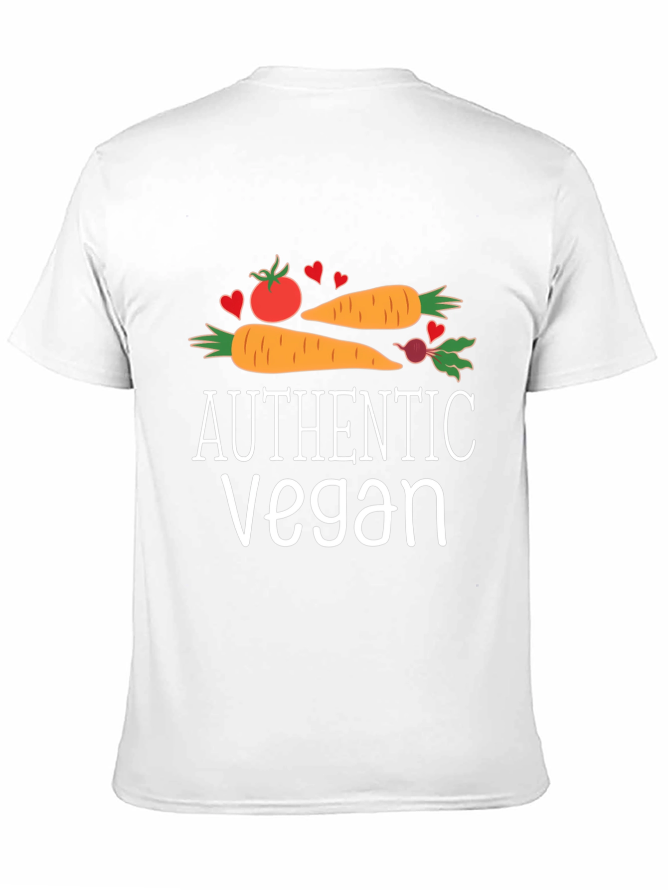 Authentic Vegan T-Shirt - Vegetable Graphic Tee