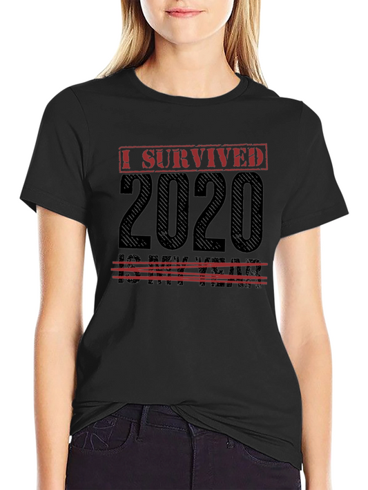 I Survived 2020 Mens Black T-Shirt